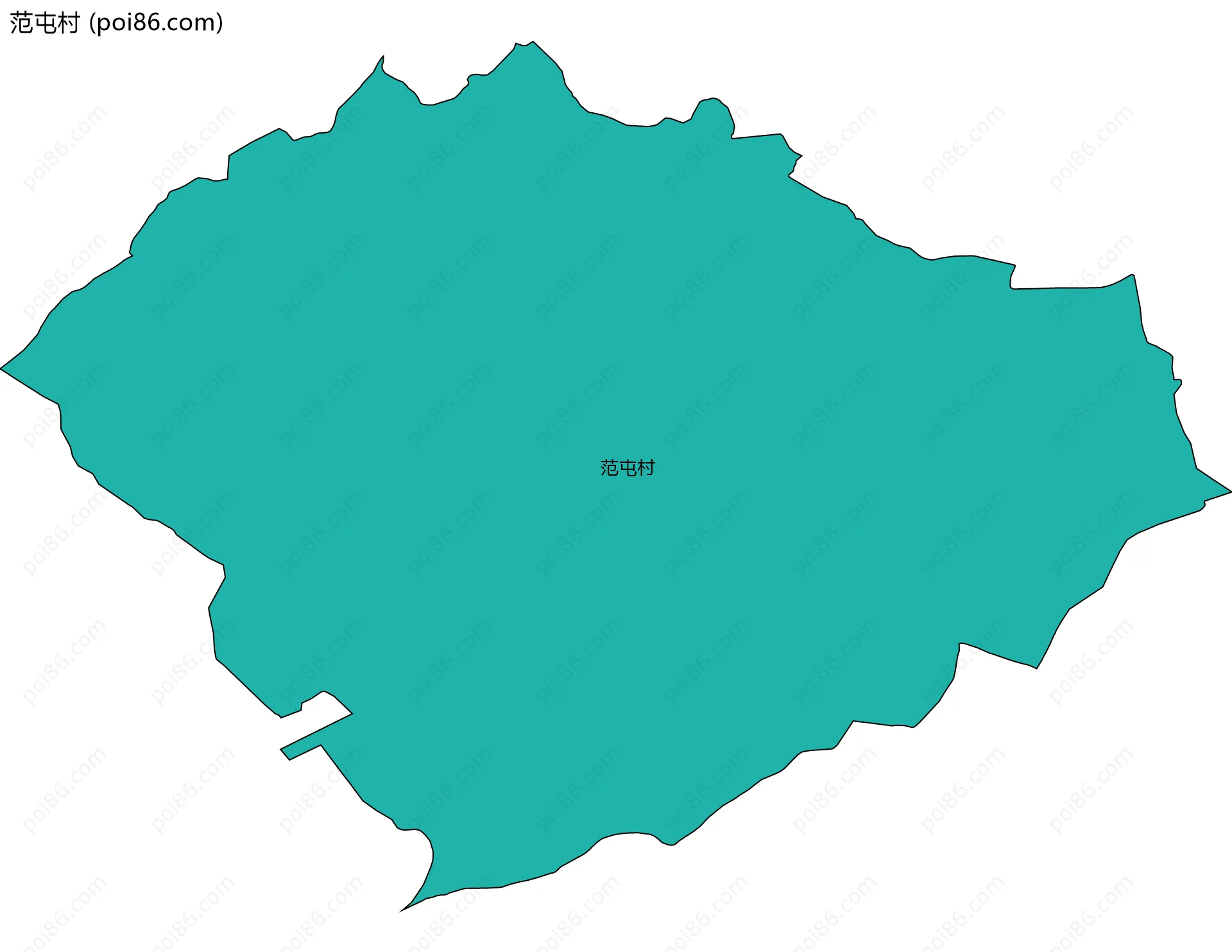 范屯村边界地图