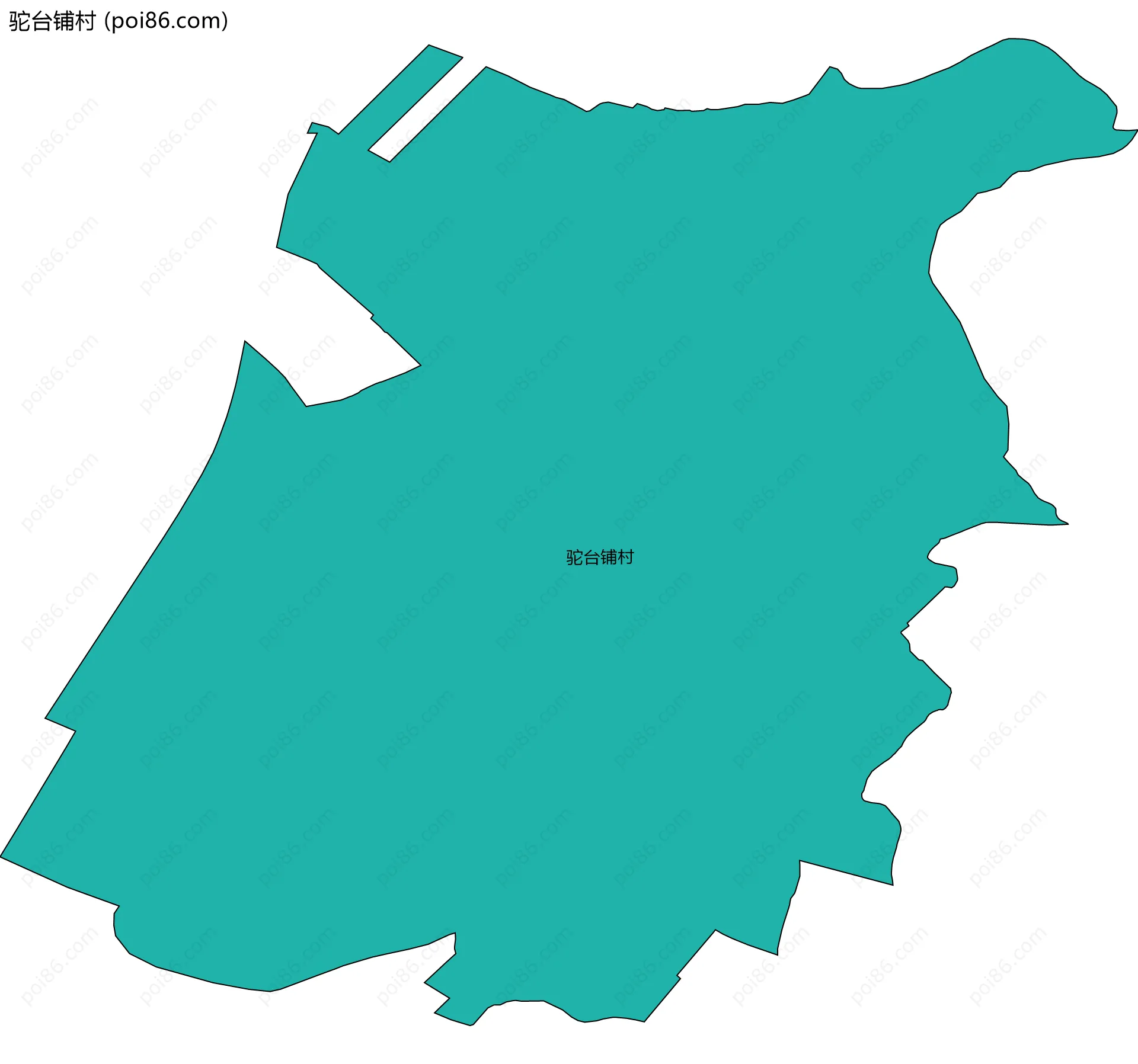 驼台铺村边界地图