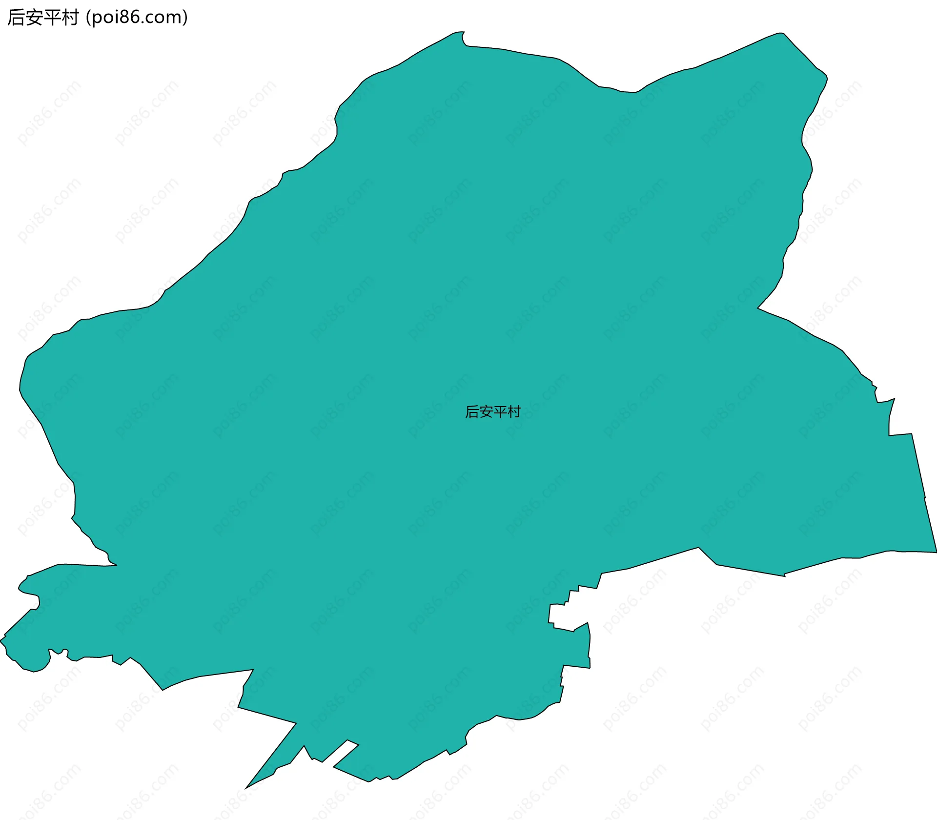 后安平村边界地图