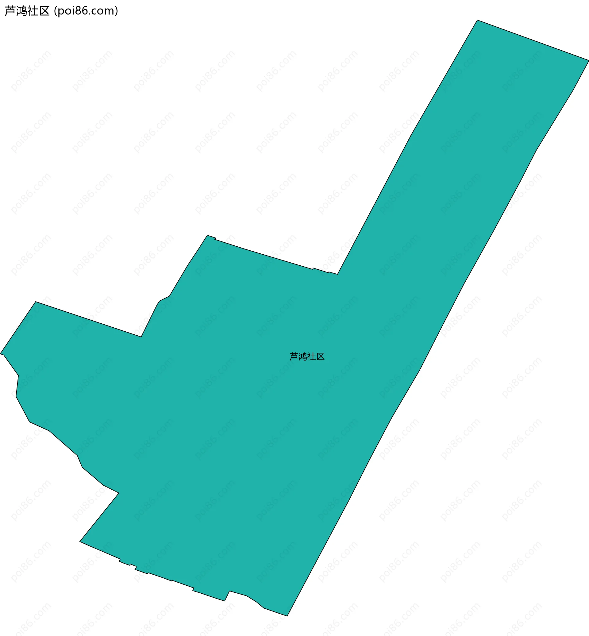 芦鸿社区边界地图