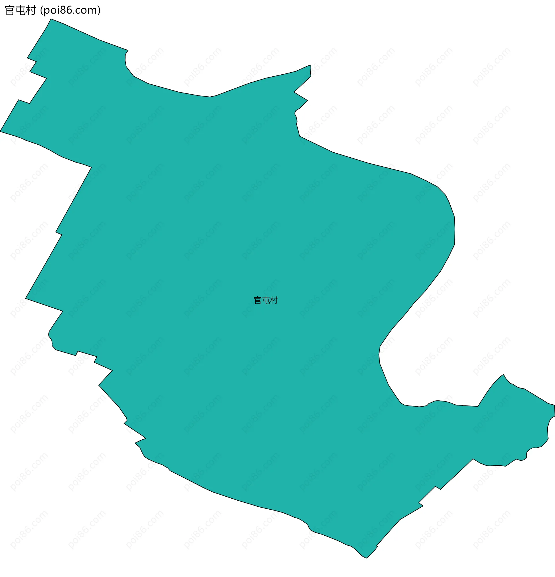 官屯村边界地图