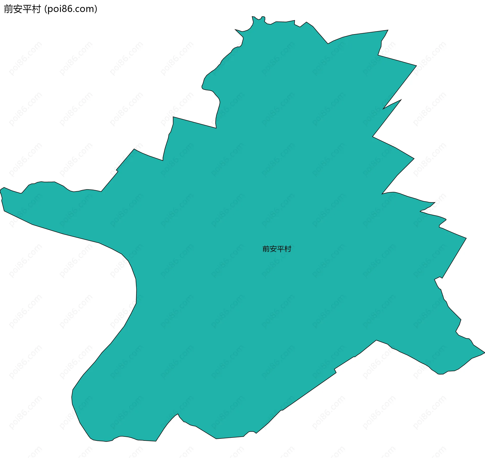 前安平村边界地图
