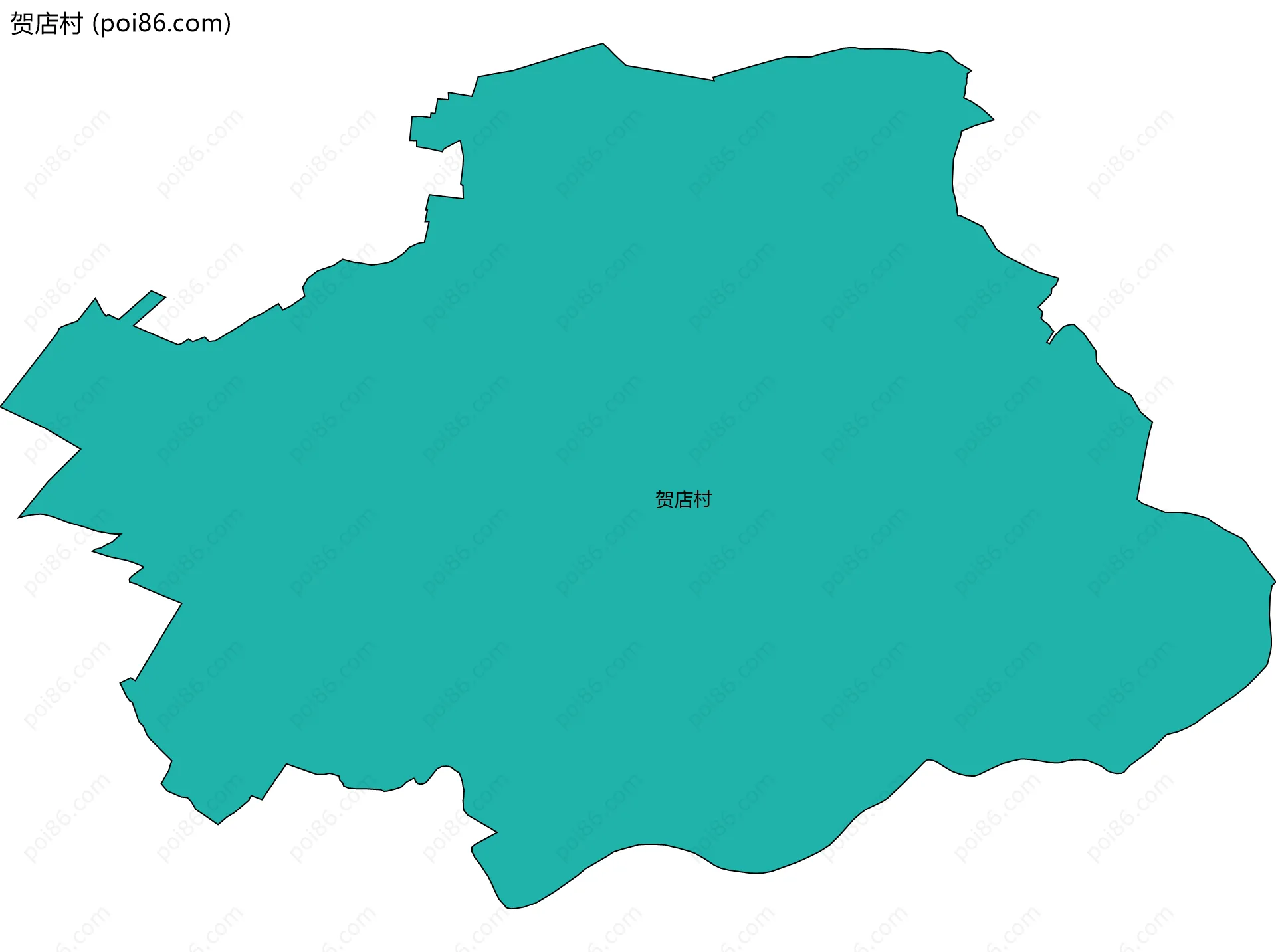 贺店村边界地图