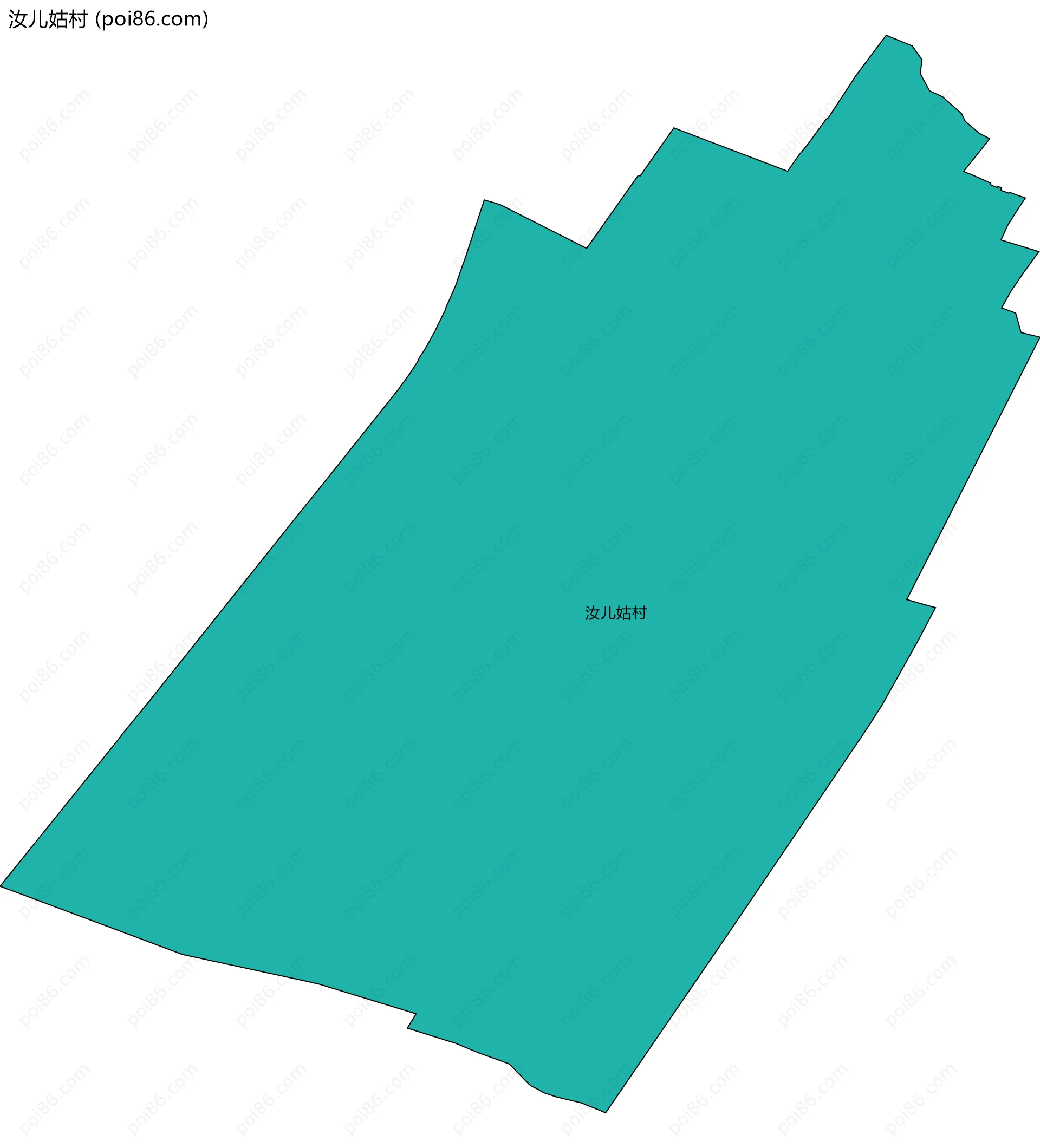 汝儿姑村边界地图