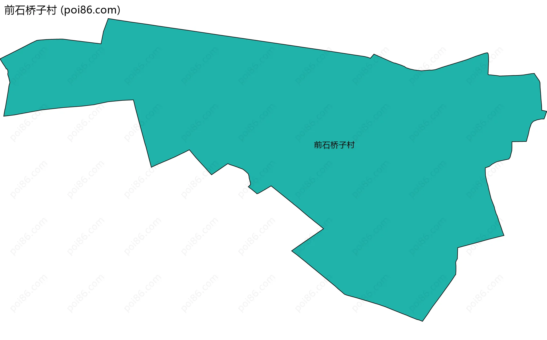 前石桥子村边界地图