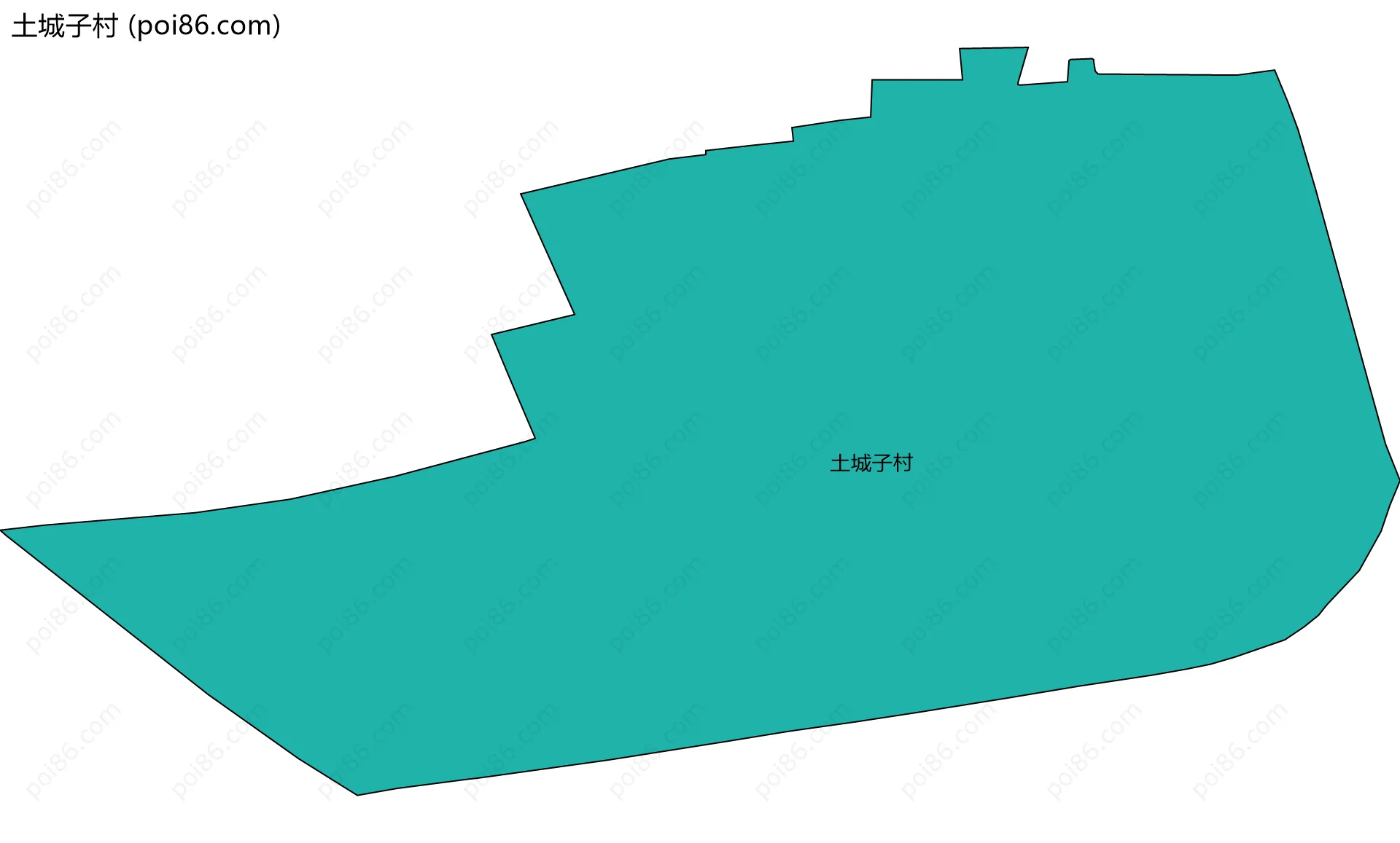 土城子村边界地图