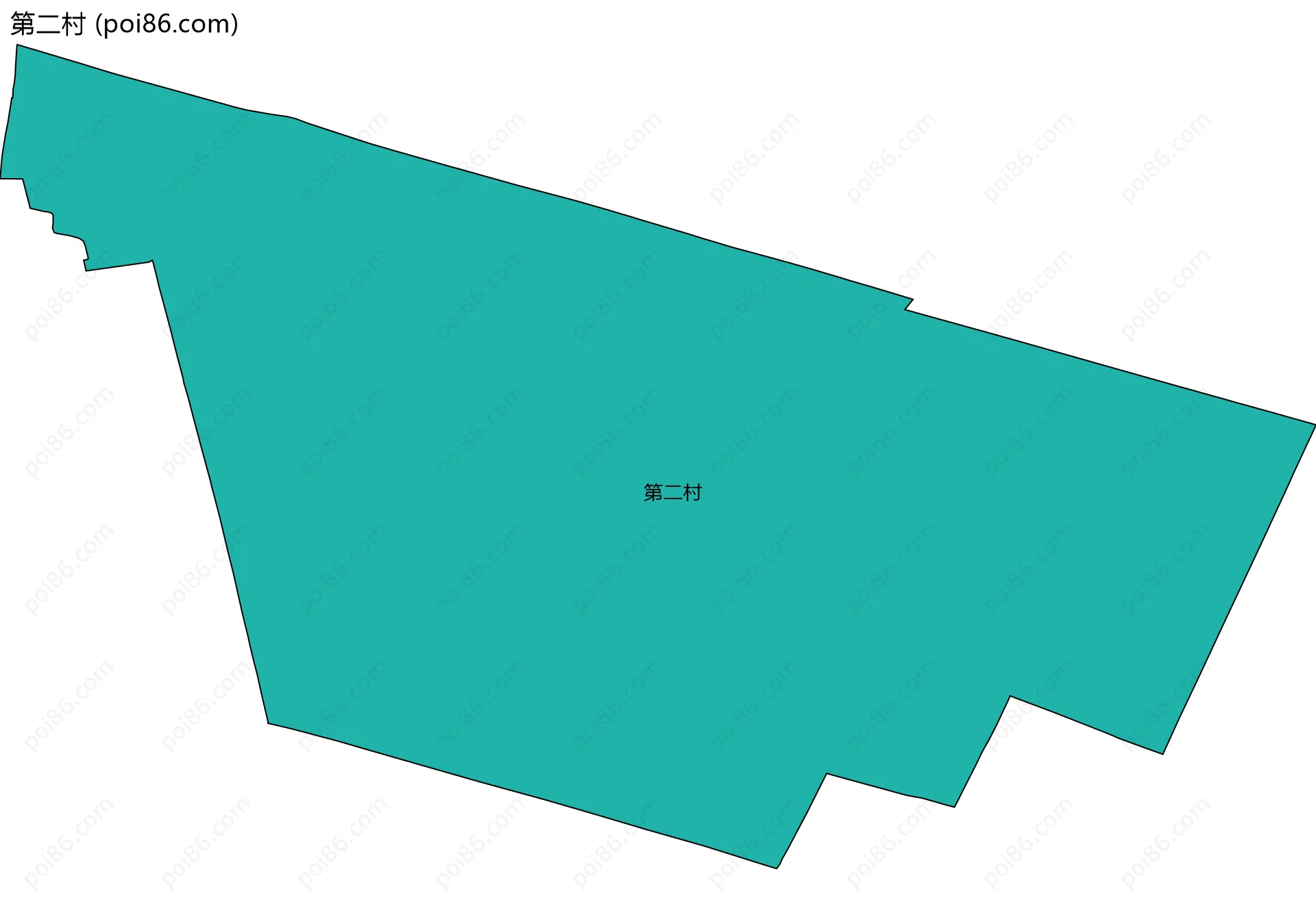 第二村边界地图