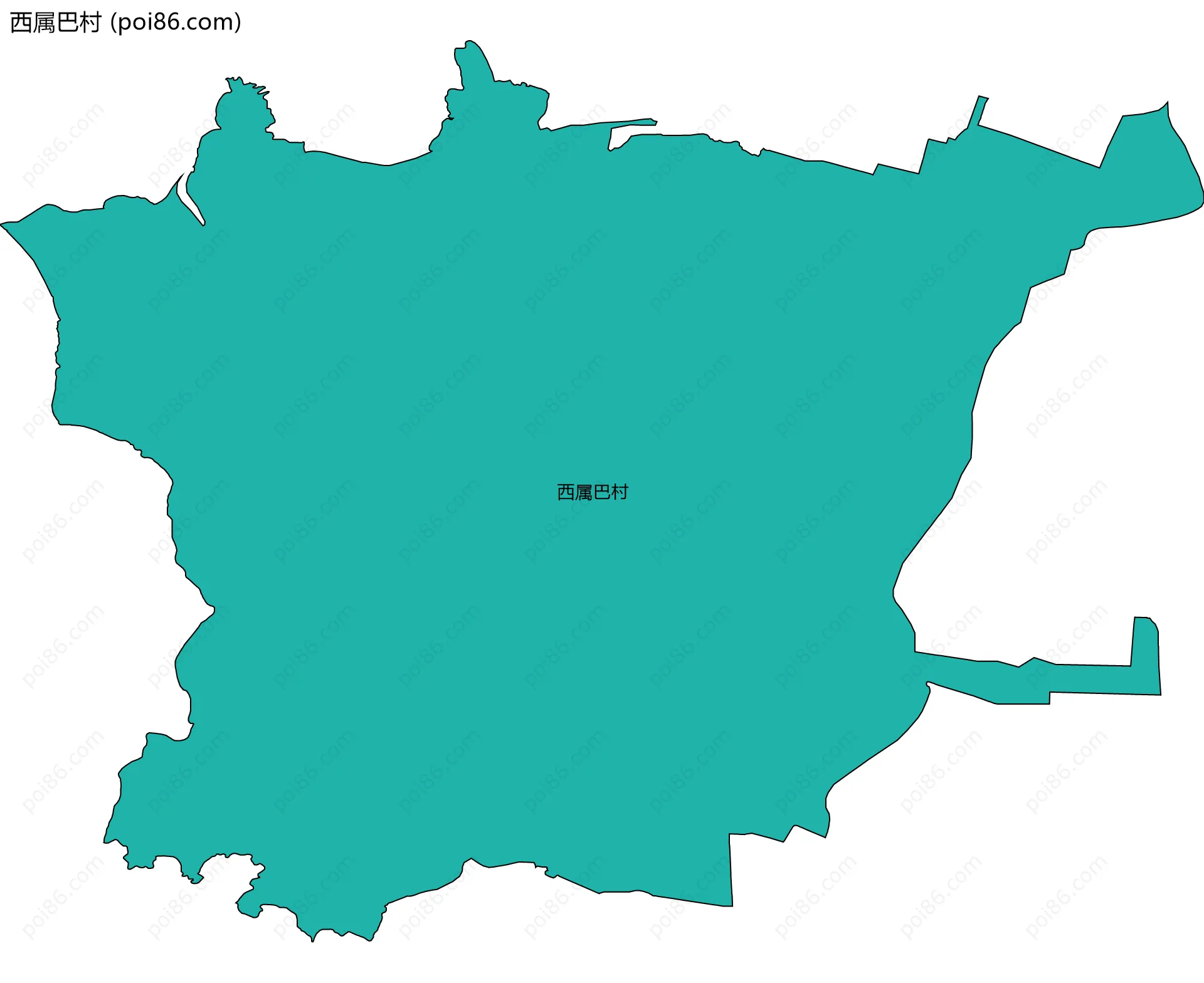 西属巴村边界地图