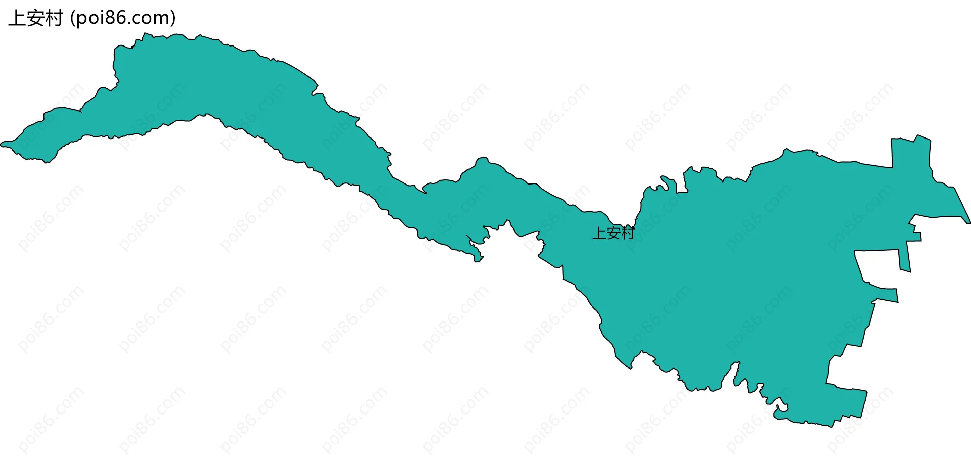 上安村边界地图