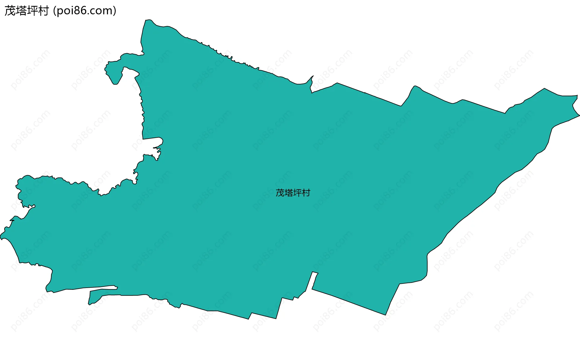 茂塔坪村边界地图