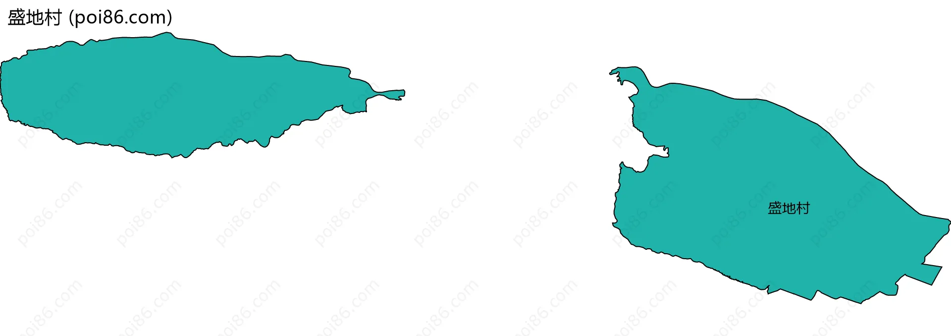 盛地村边界地图