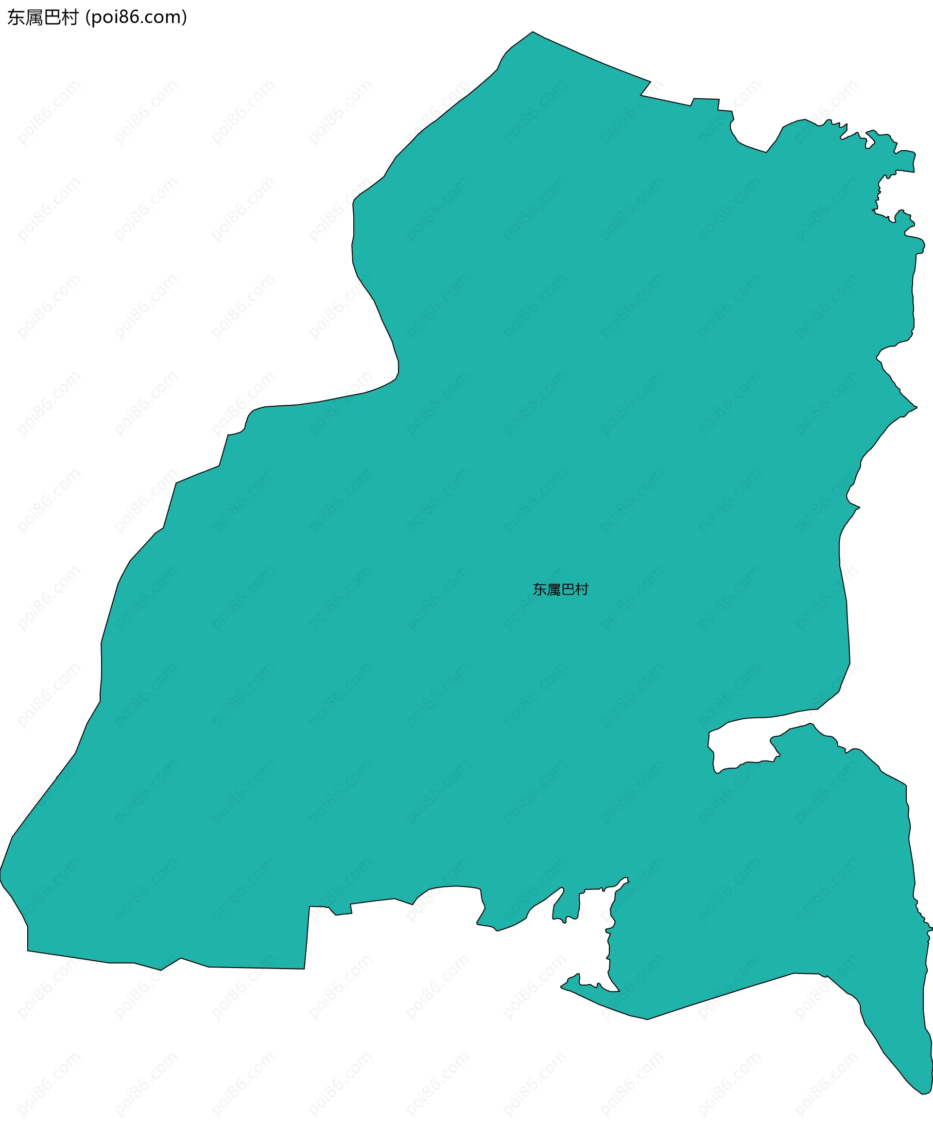 东属巴村边界地图