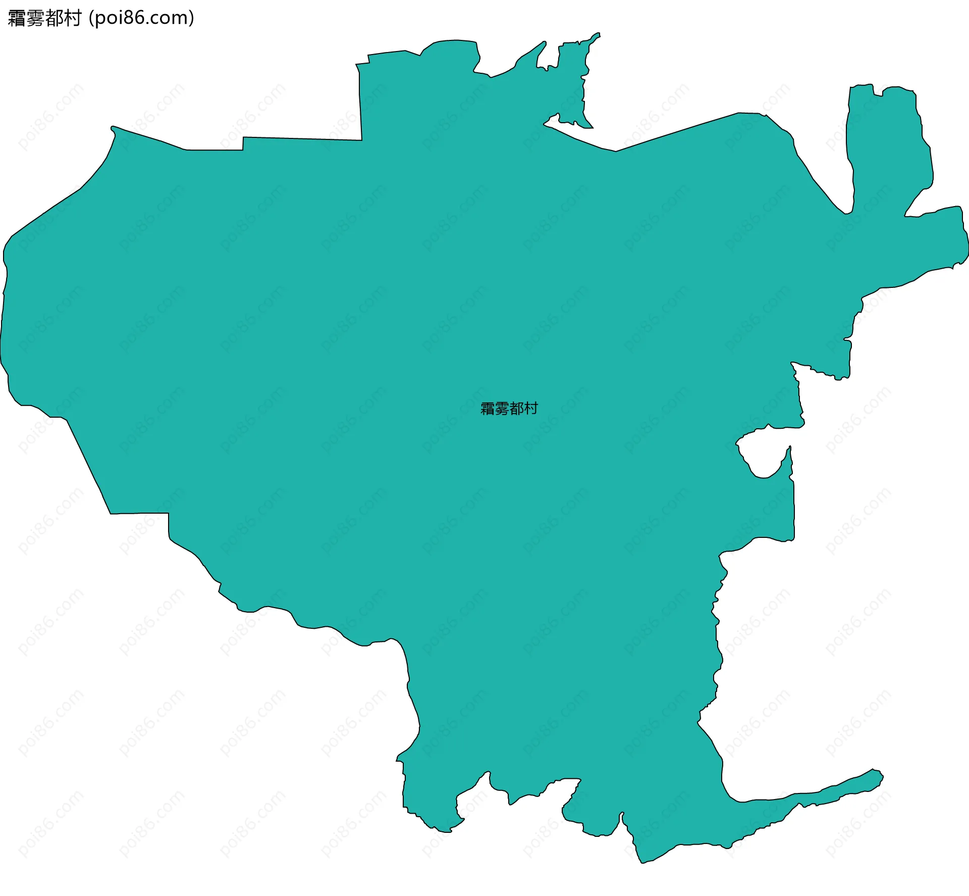 霜雾都村边界地图