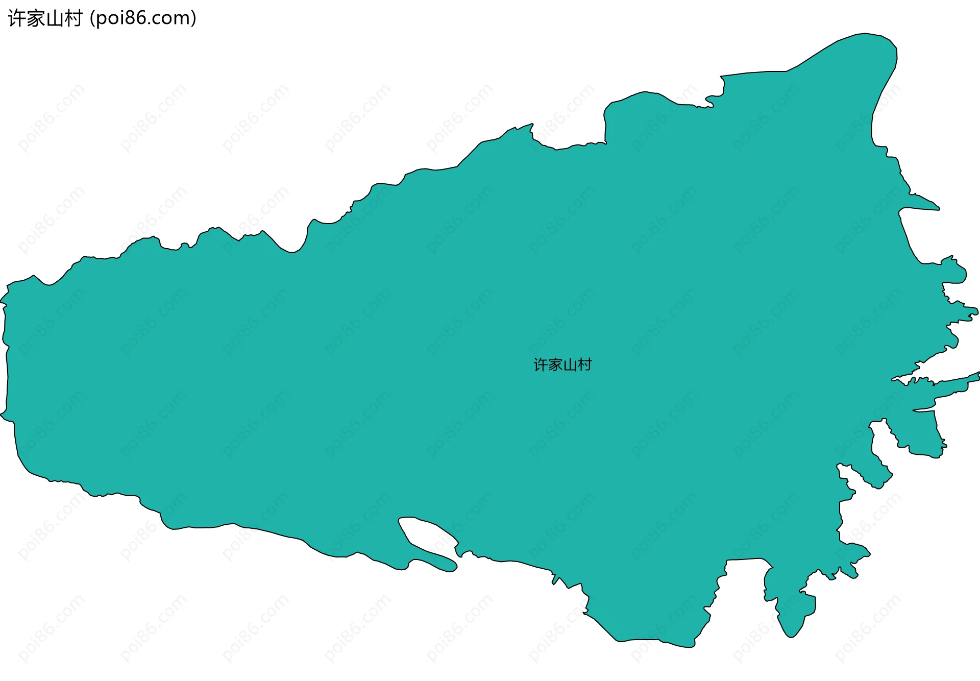 许家山村边界地图