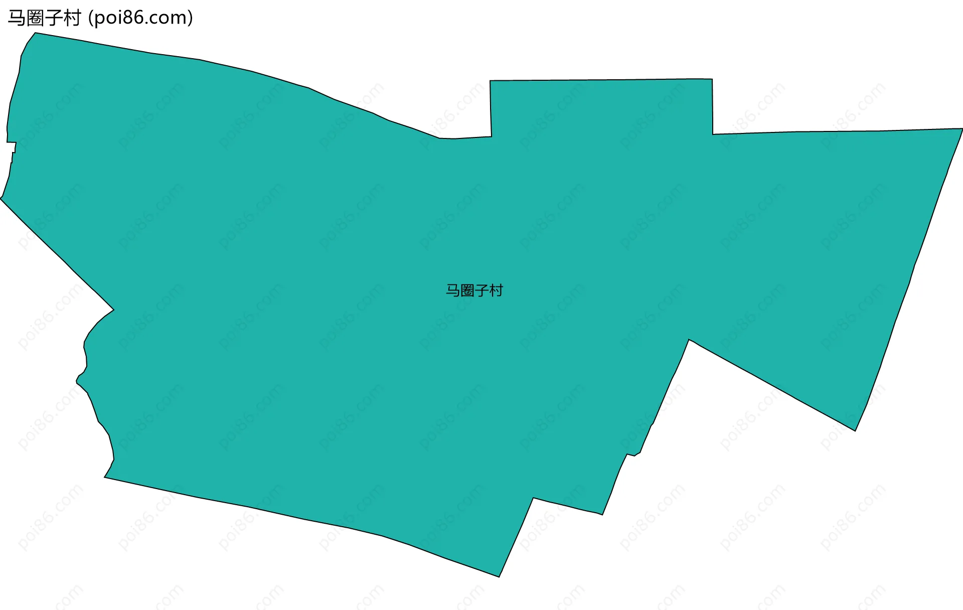 马圈子村边界地图