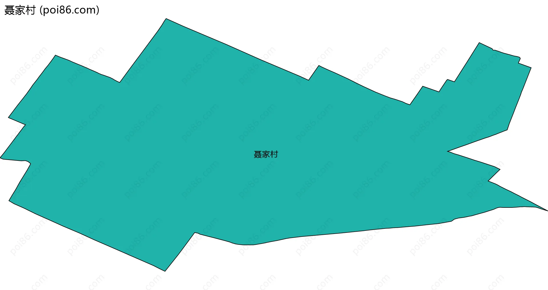 聂家村边界地图