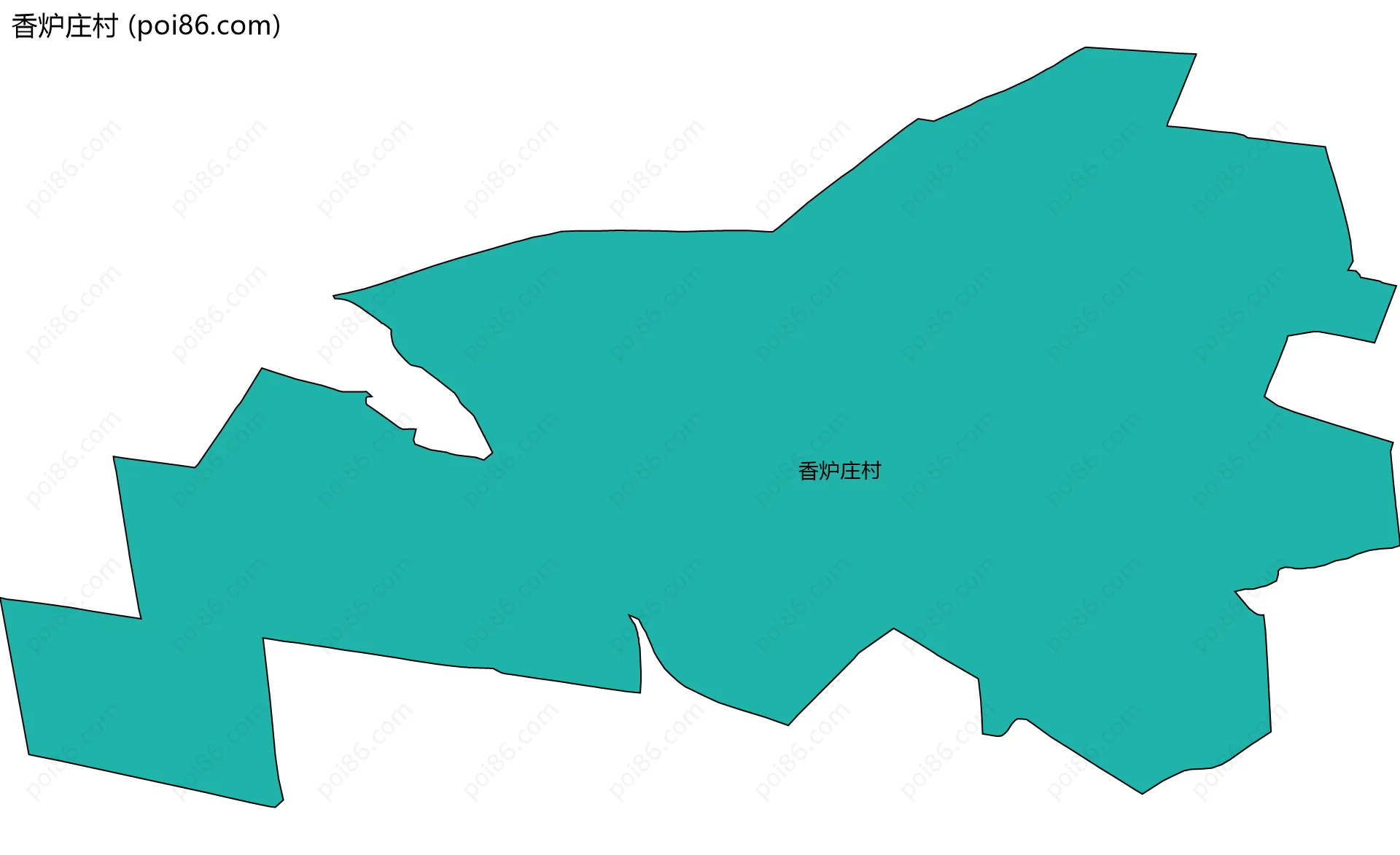 香炉庄村边界地图