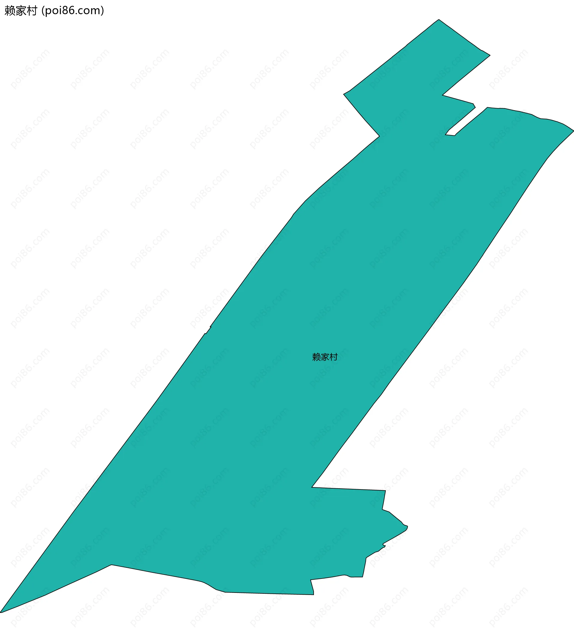 赖家村边界地图
