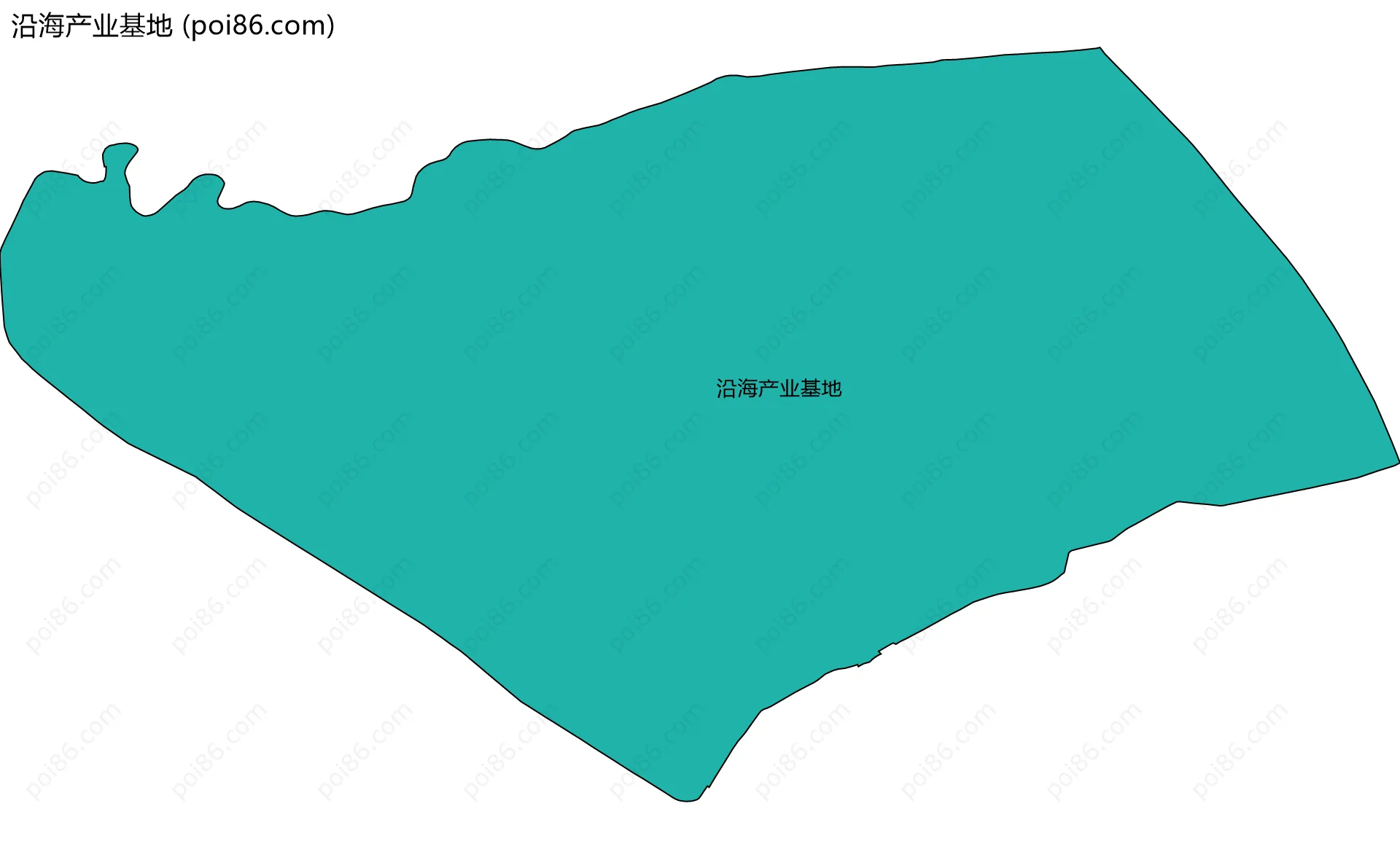 沿海产业基地边界地图