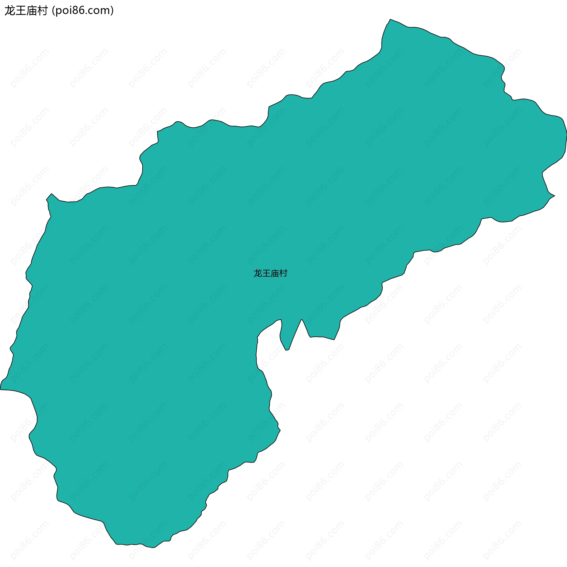 龙王庙村边界地图