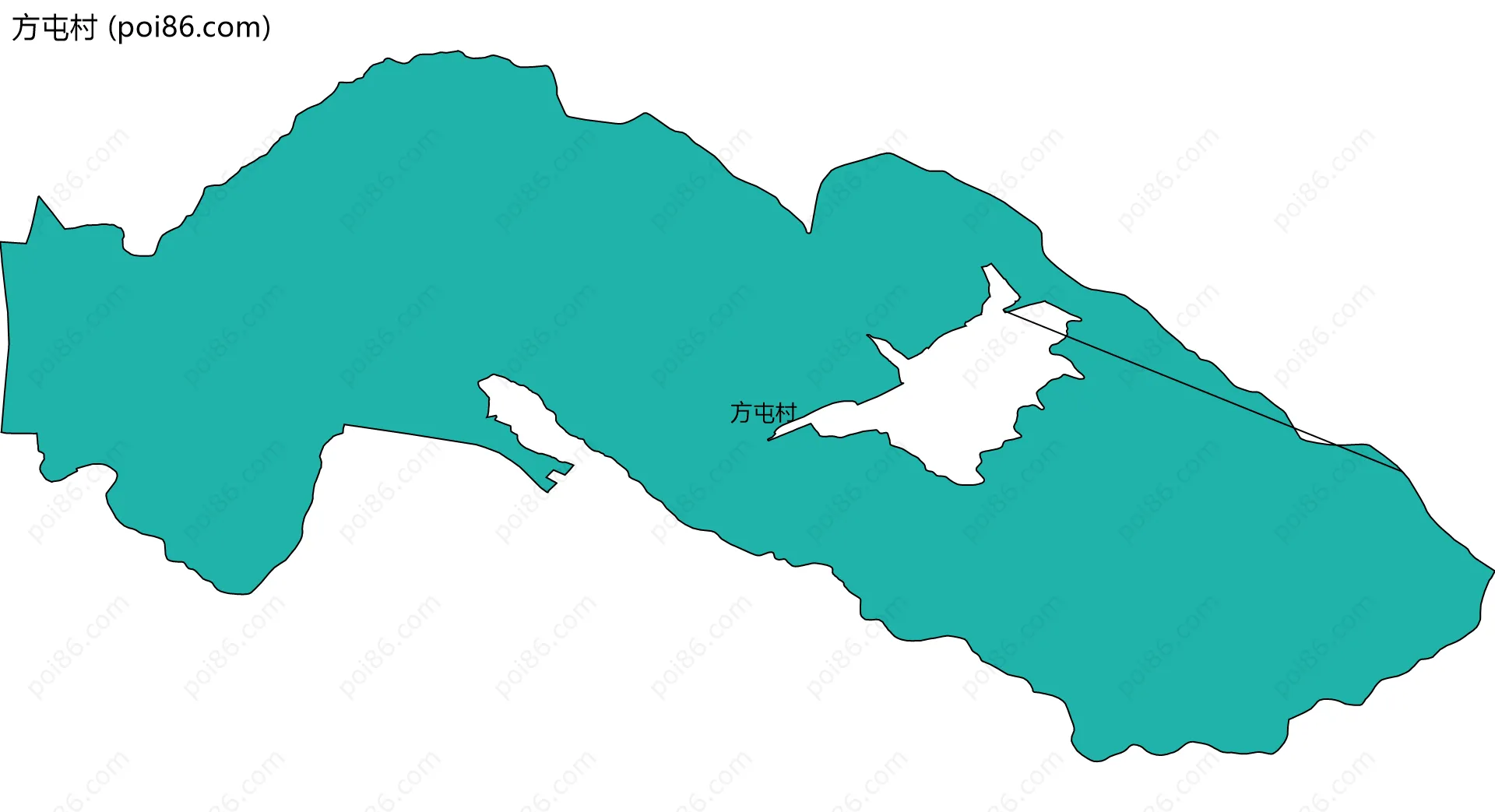 方屯村边界地图