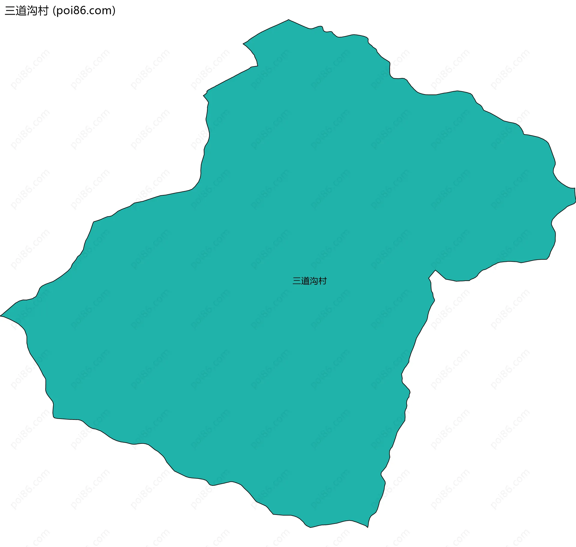三道沟村边界地图