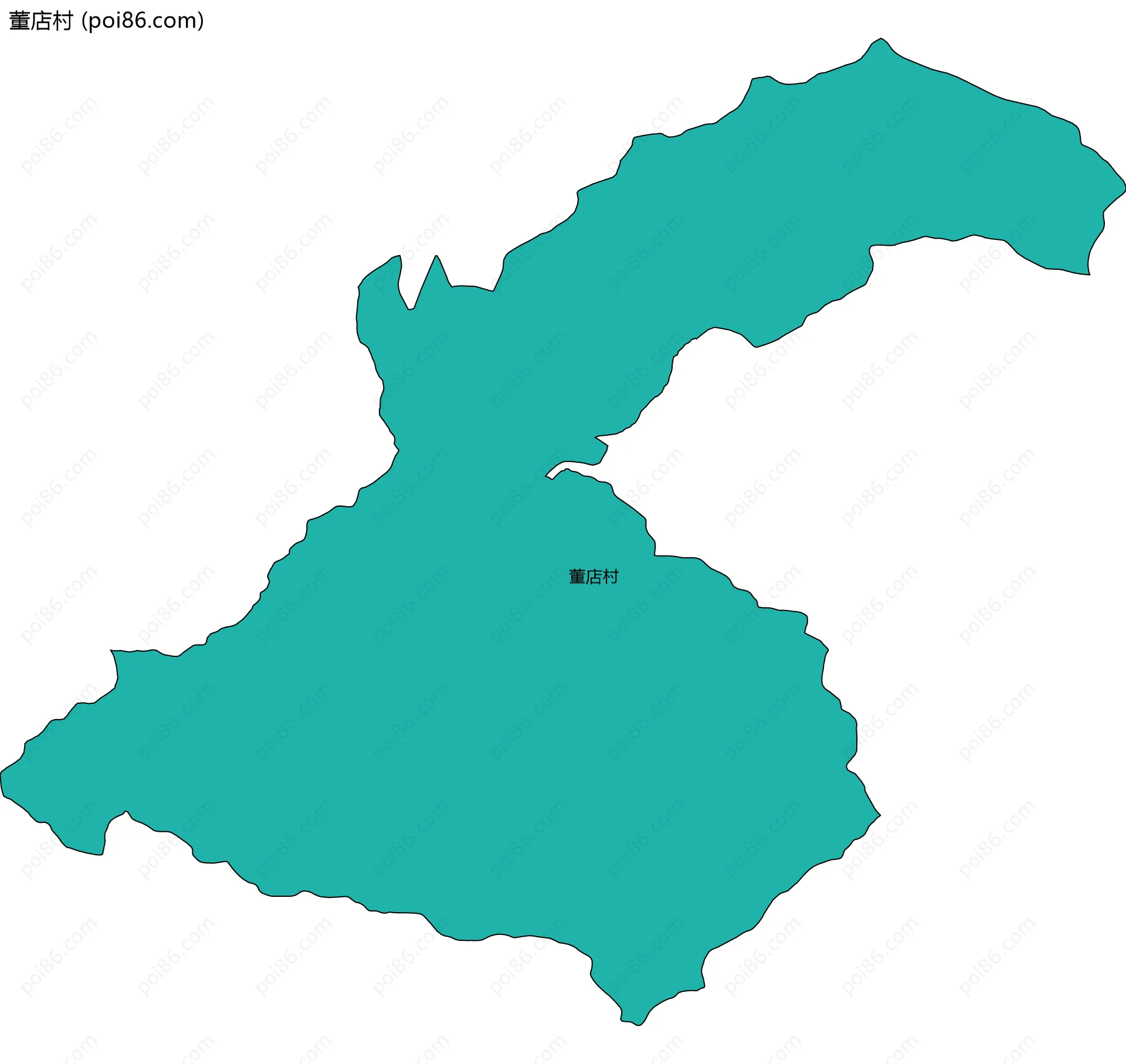 董店村边界地图