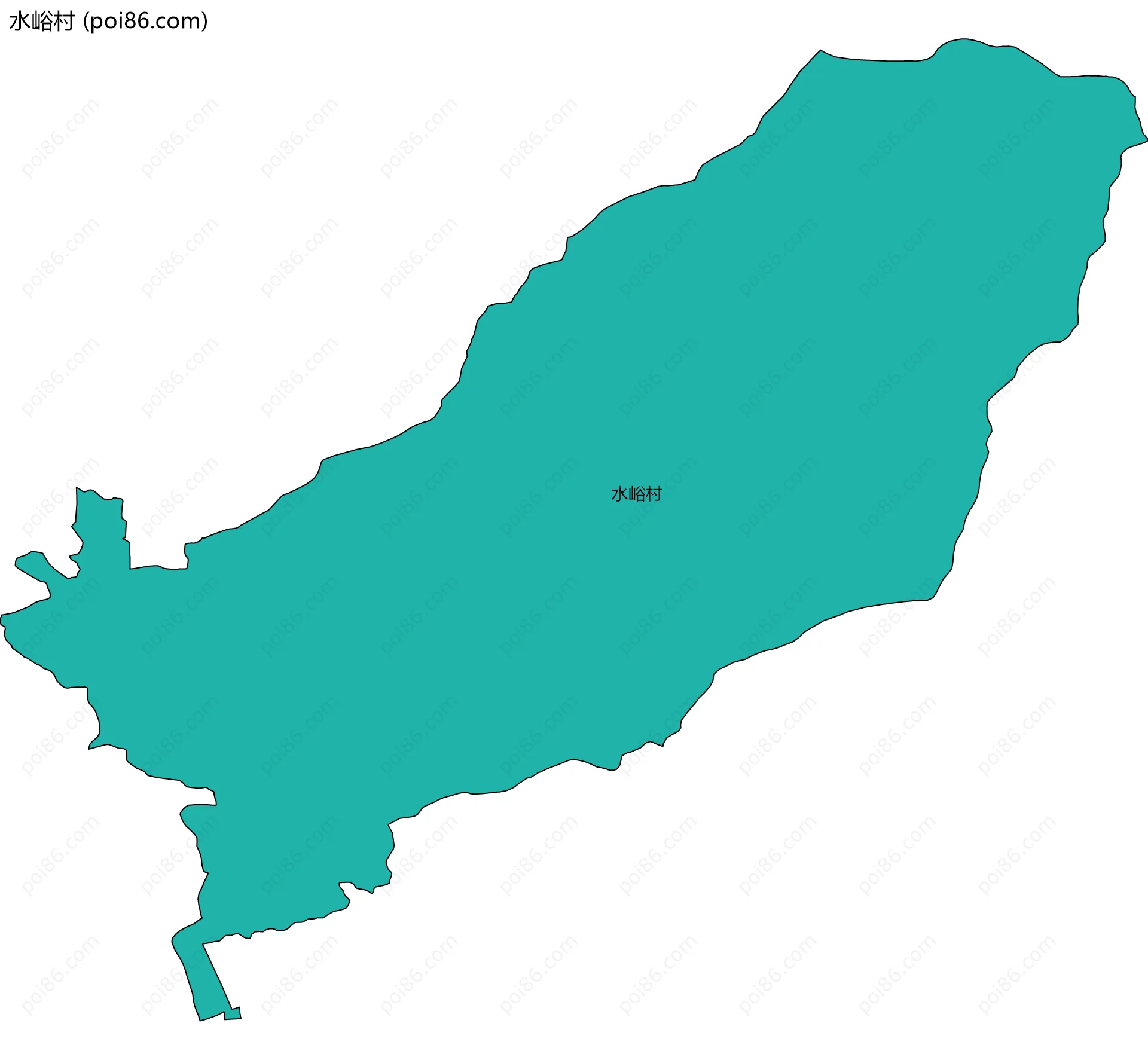 水峪村边界地图