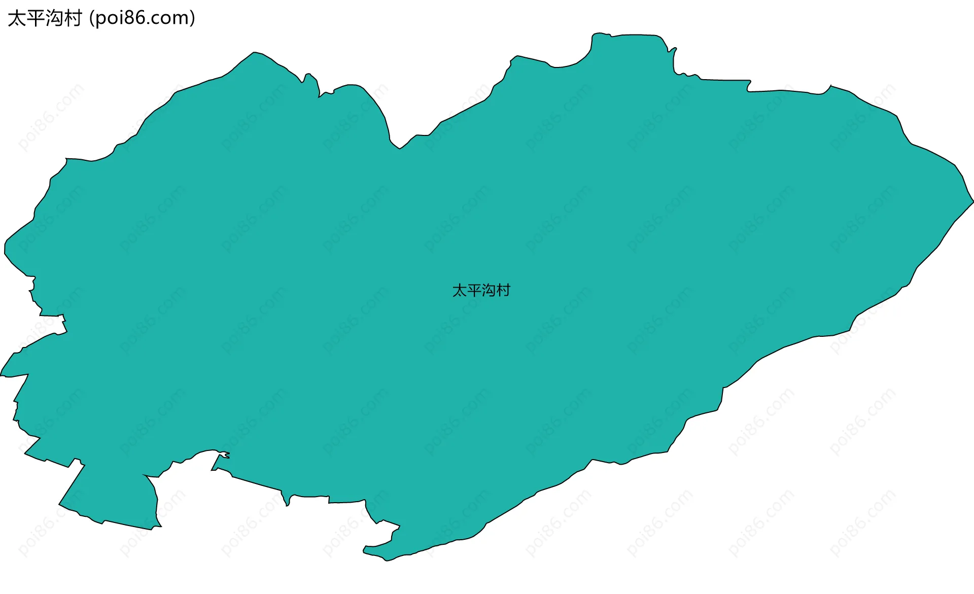 太平沟村边界地图