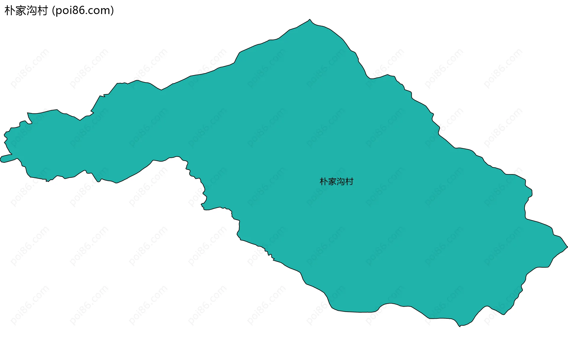 朴家沟村边界地图