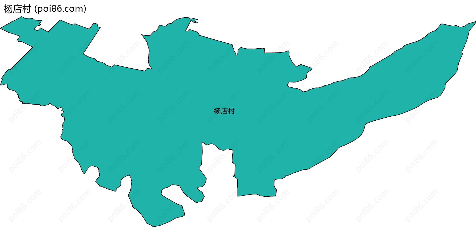 杨店村边界地图