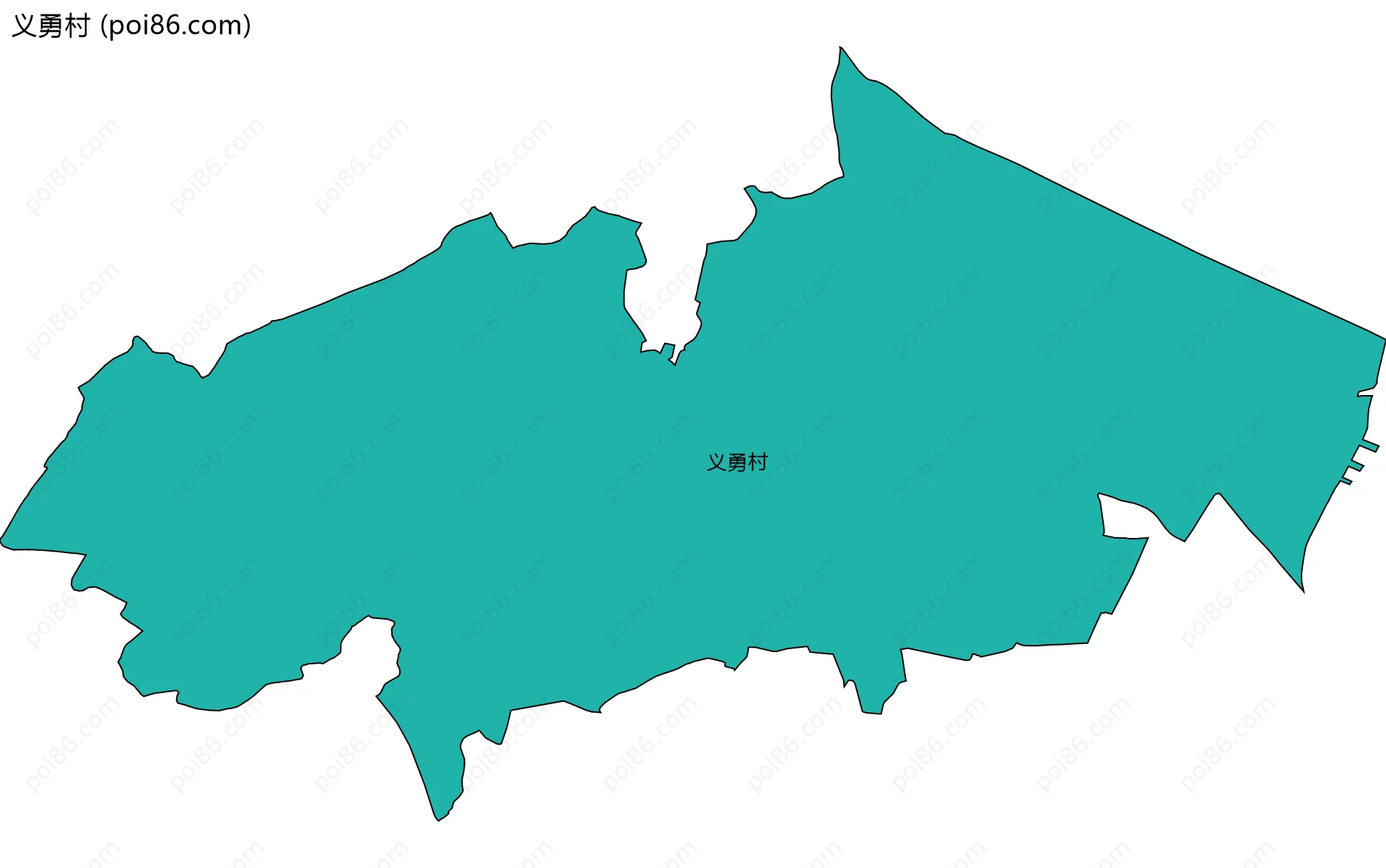 义勇村边界地图