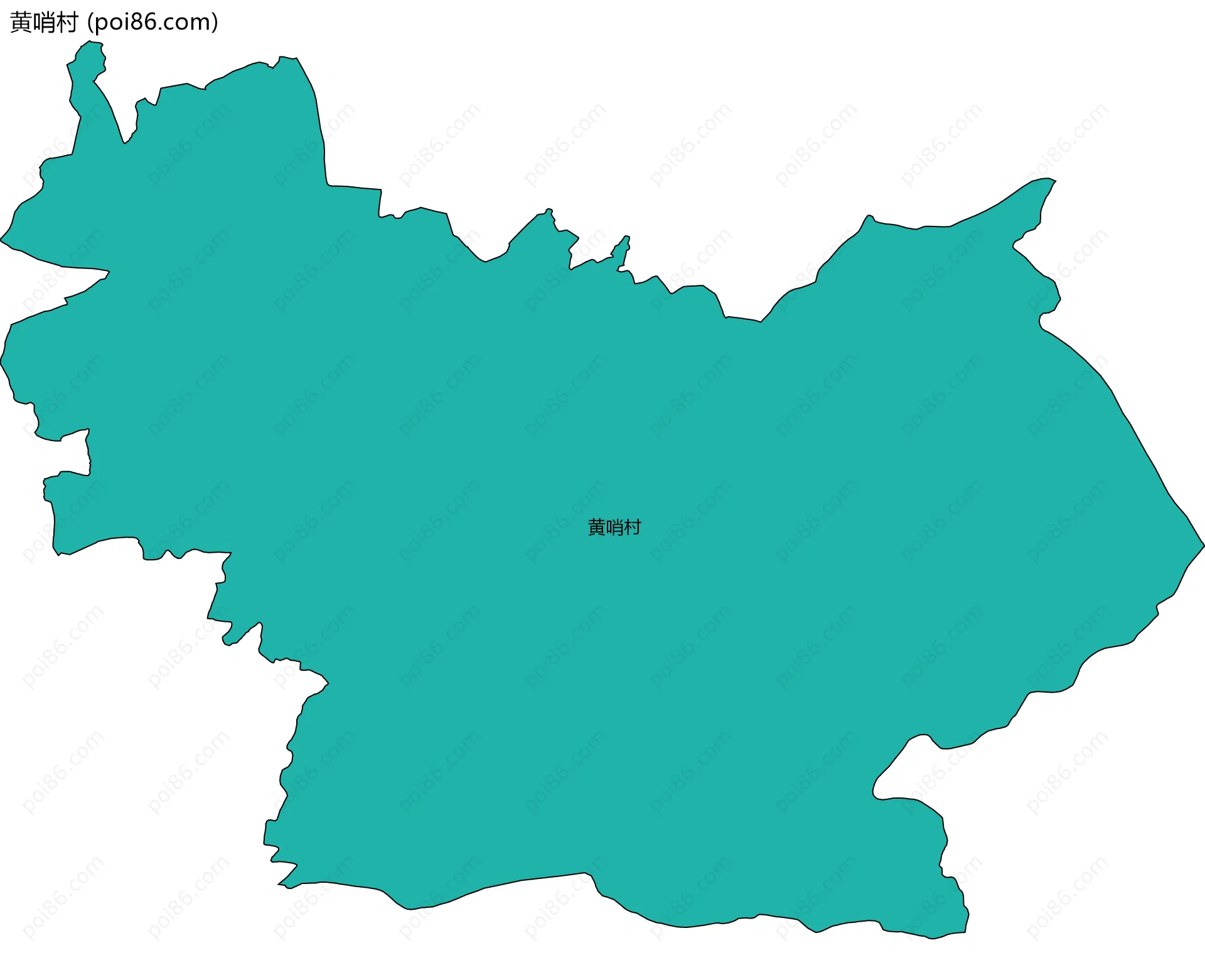 黄哨村边界地图