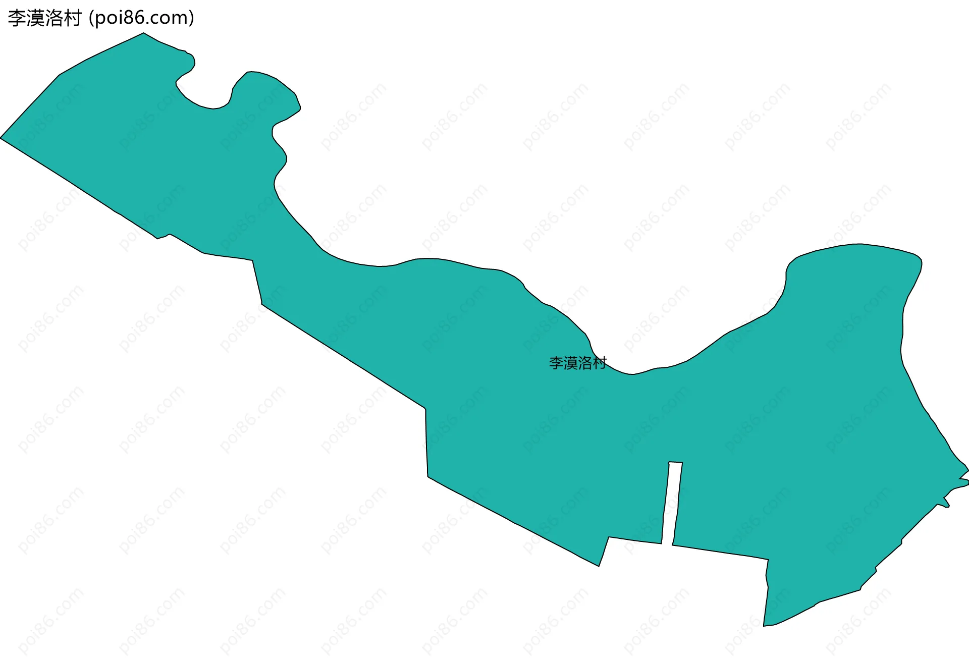 李漠洛村边界地图