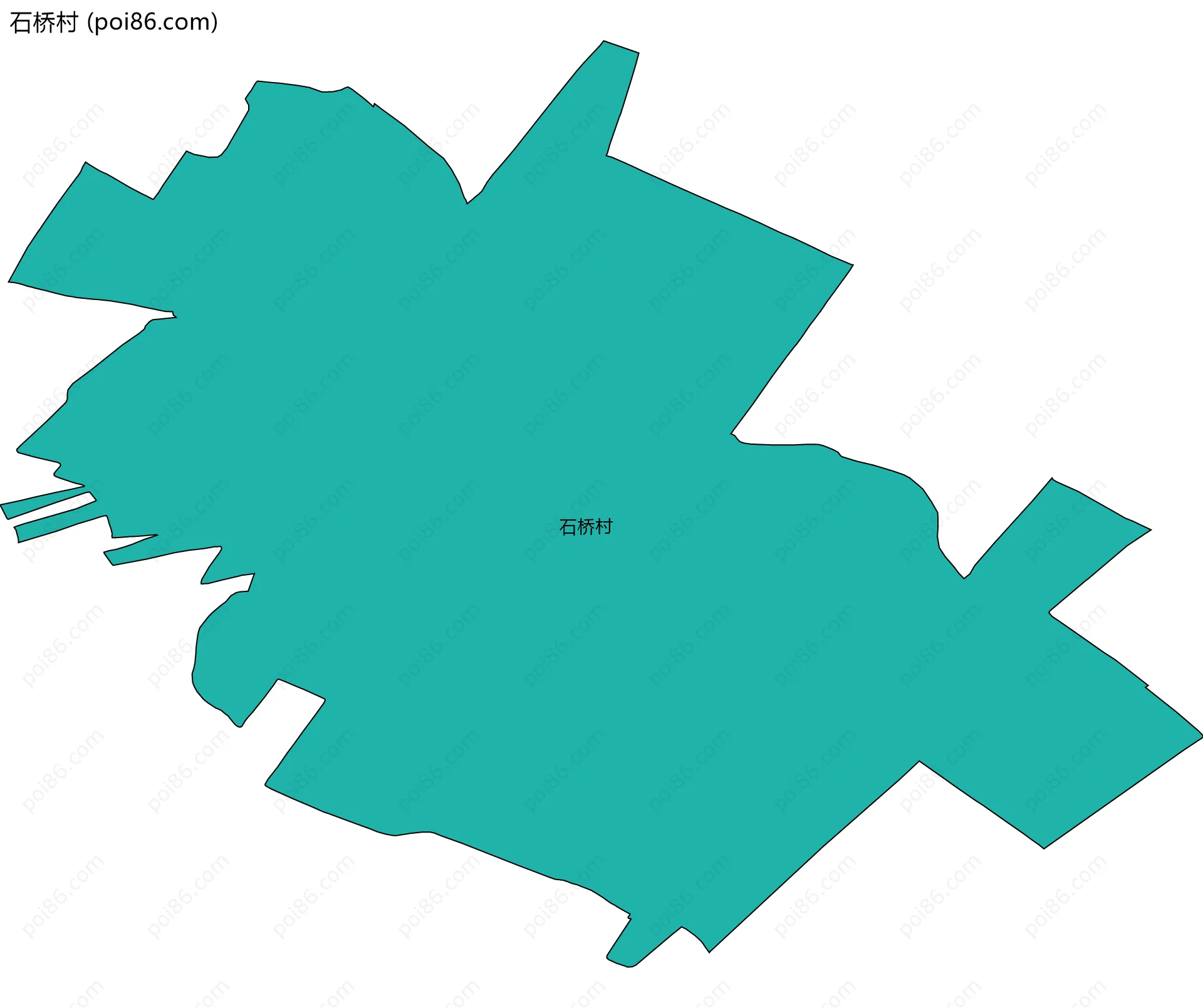 石桥村边界地图