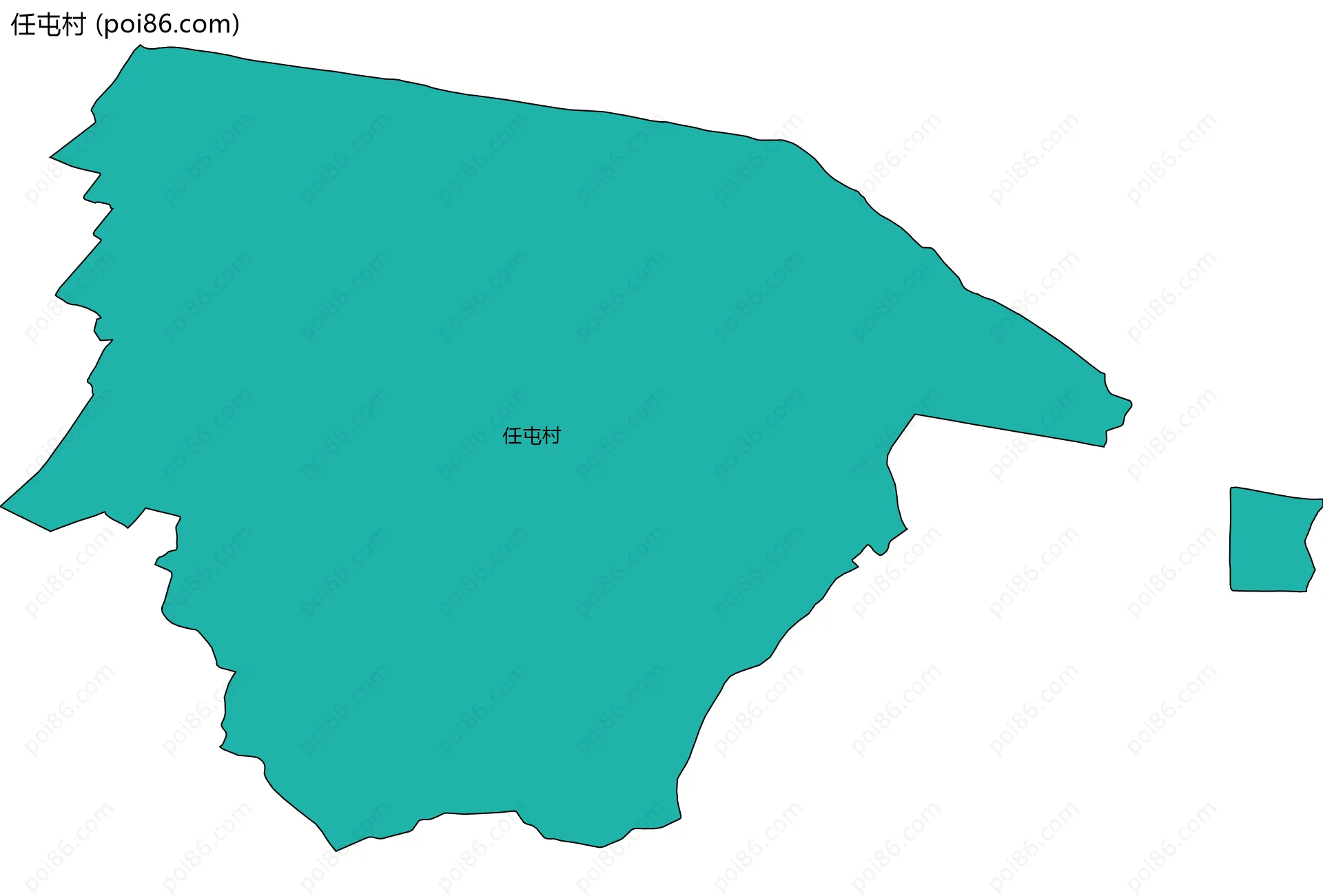 任屯村边界地图