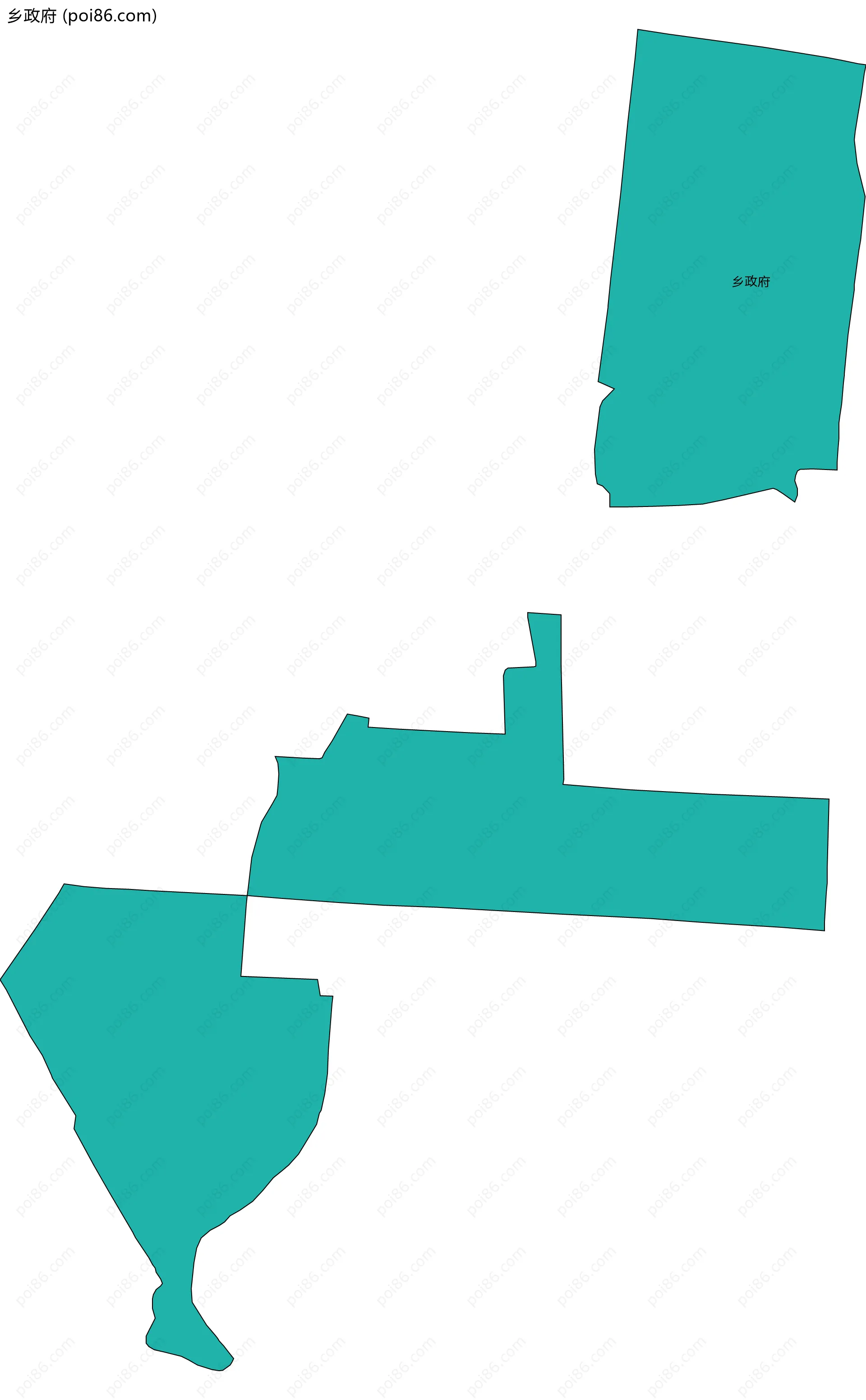 乡政府边界地图