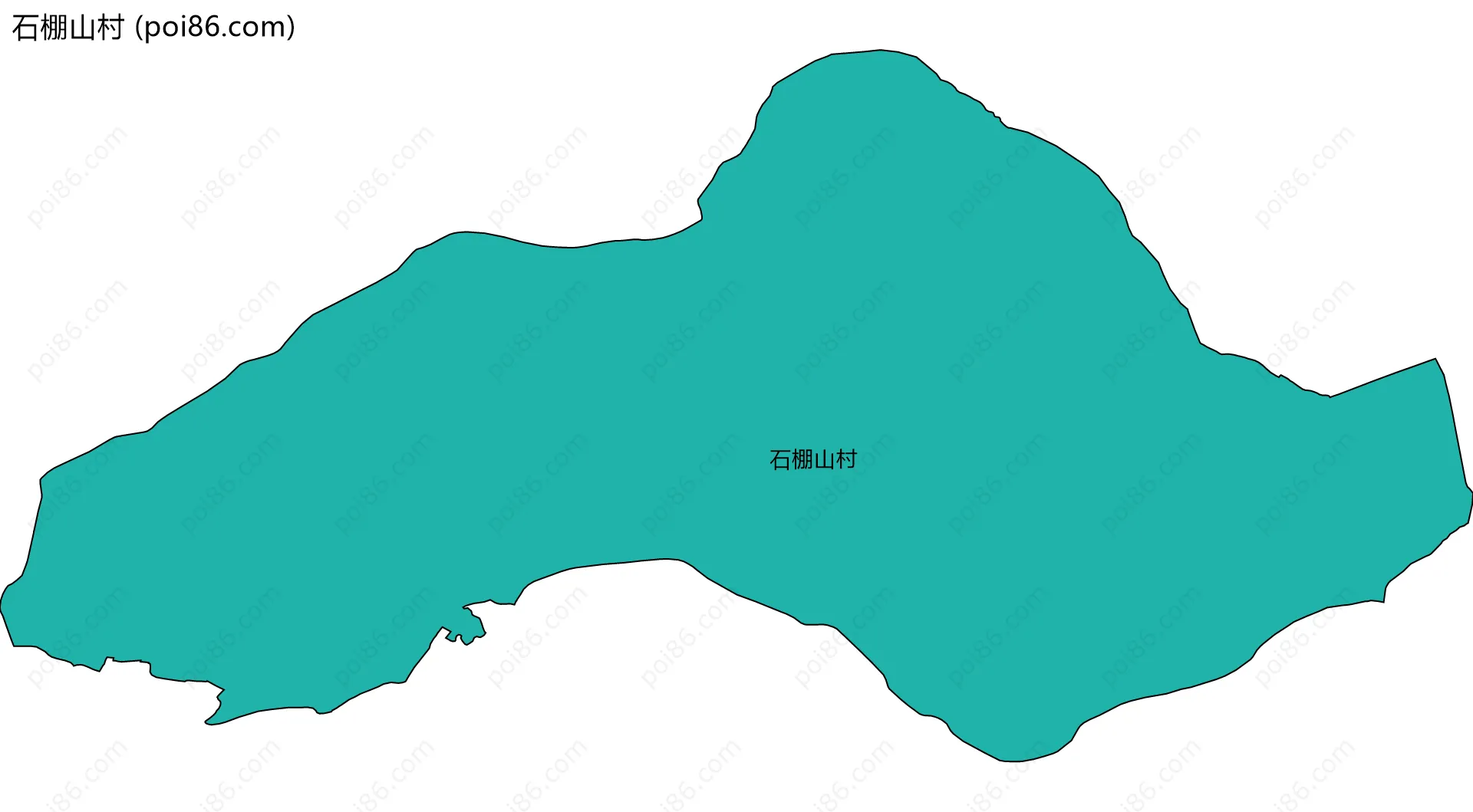 石棚山村边界地图