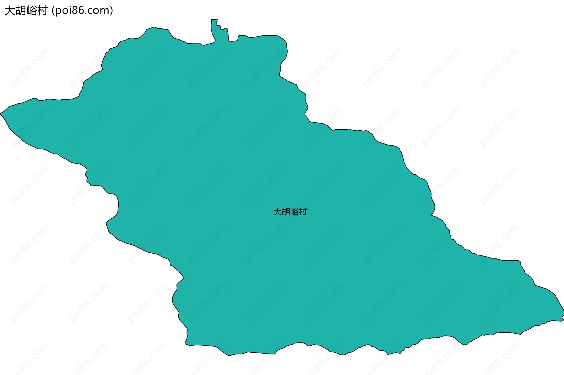 大胡峪村边界地图