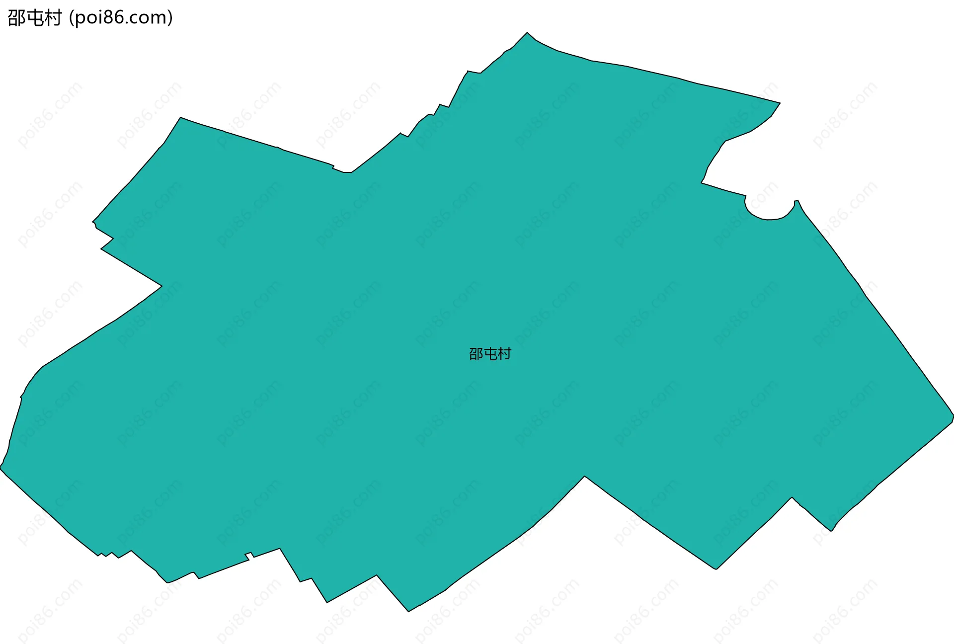 邵屯村边界地图