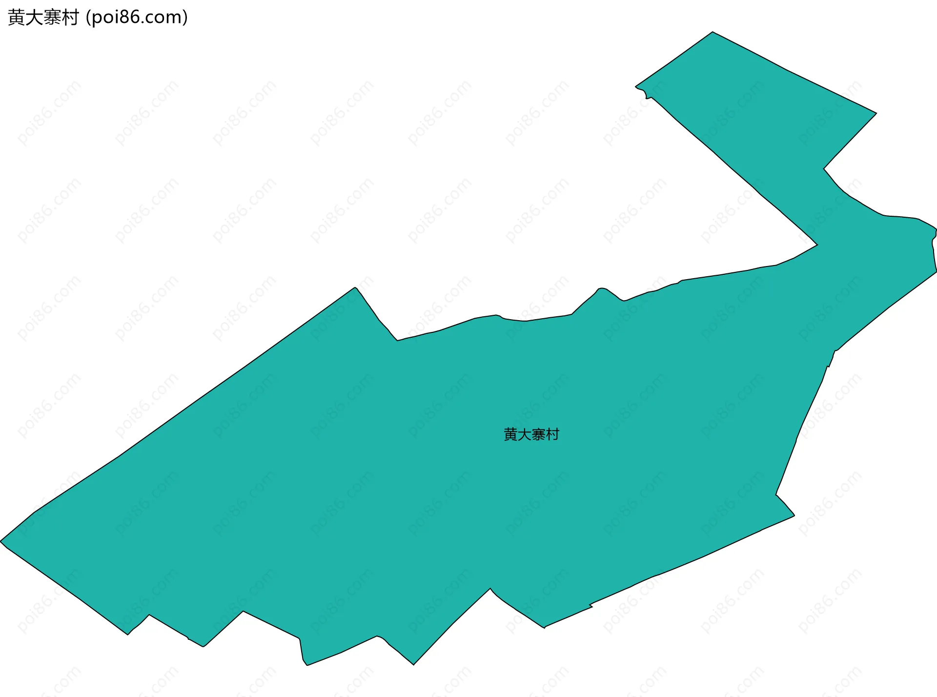 黄大寨村边界地图