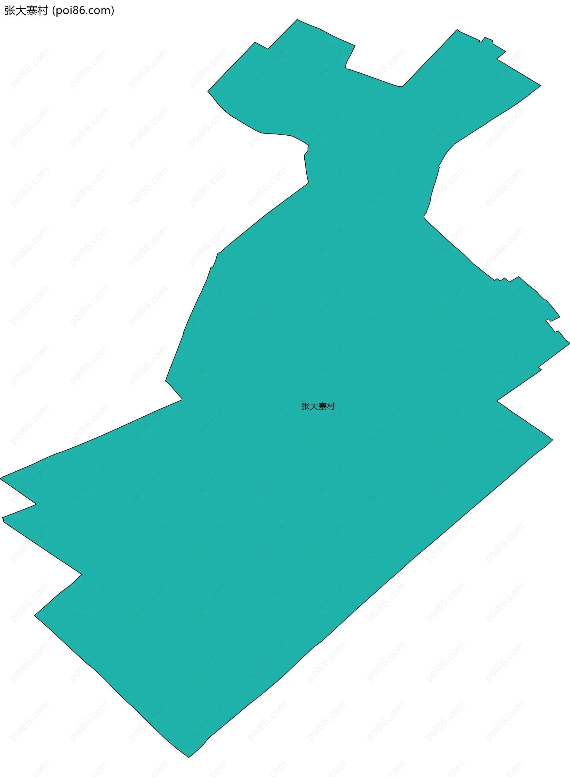 张大寨村边界地图