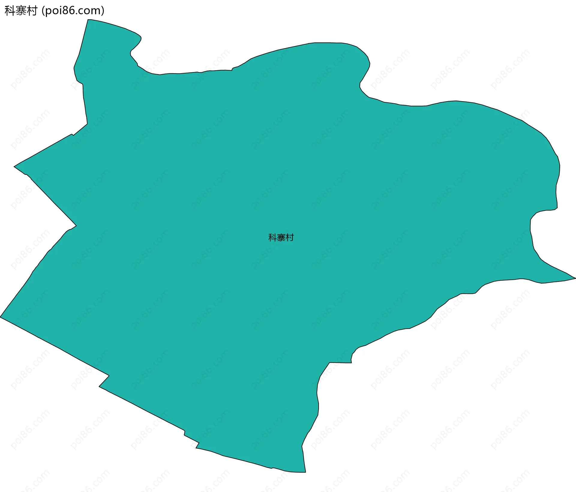 科寨村边界地图