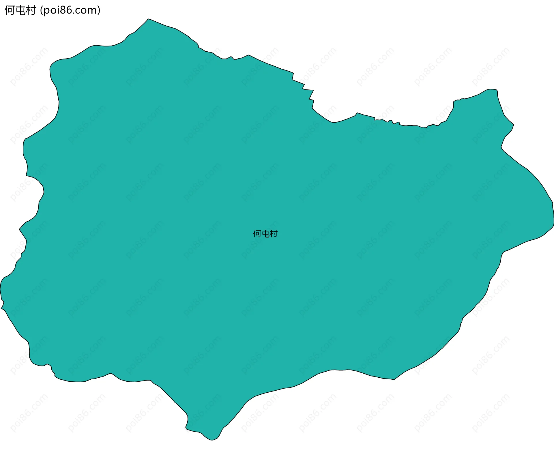 何屯村边界地图