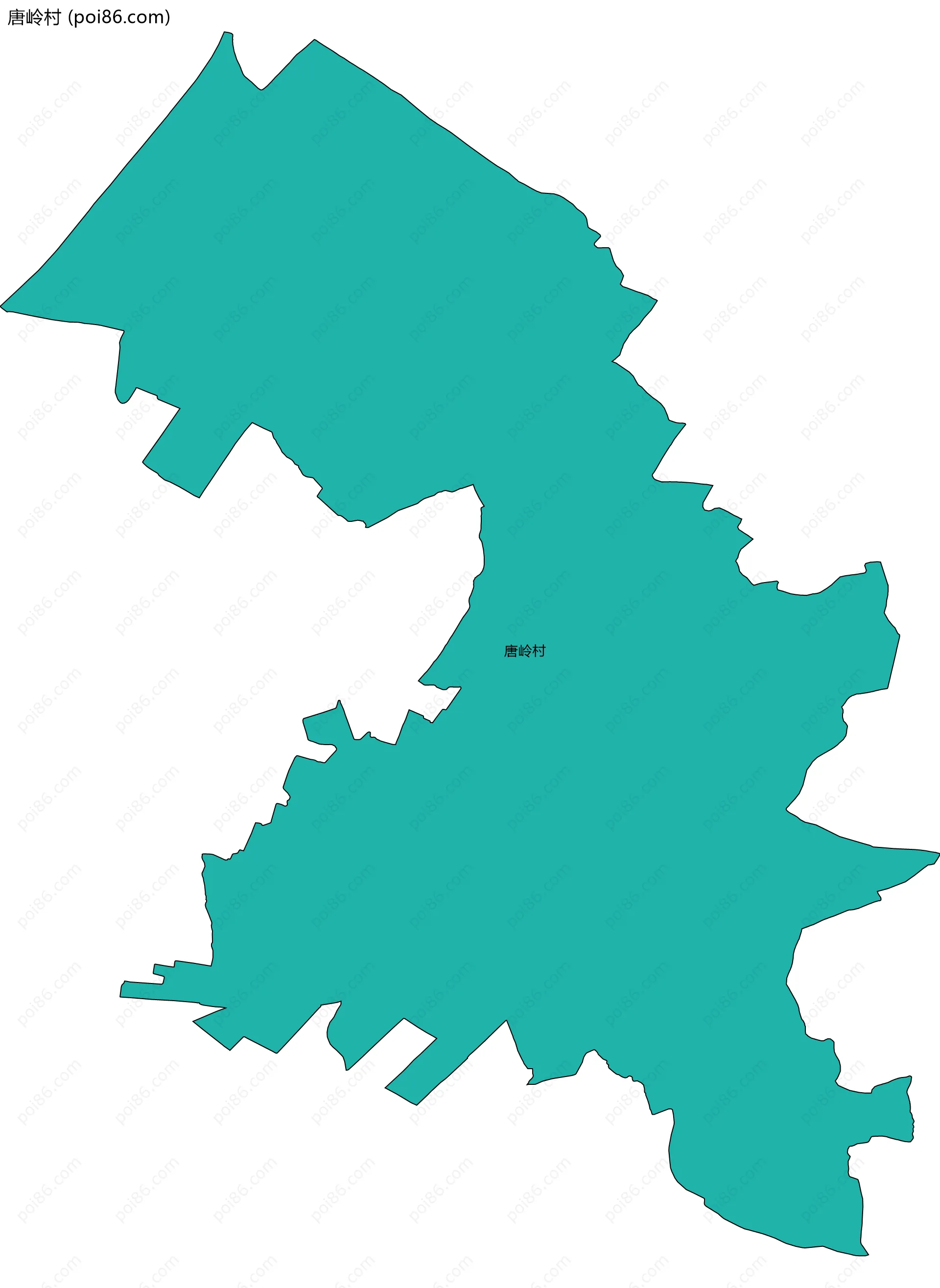 唐岭村边界地图