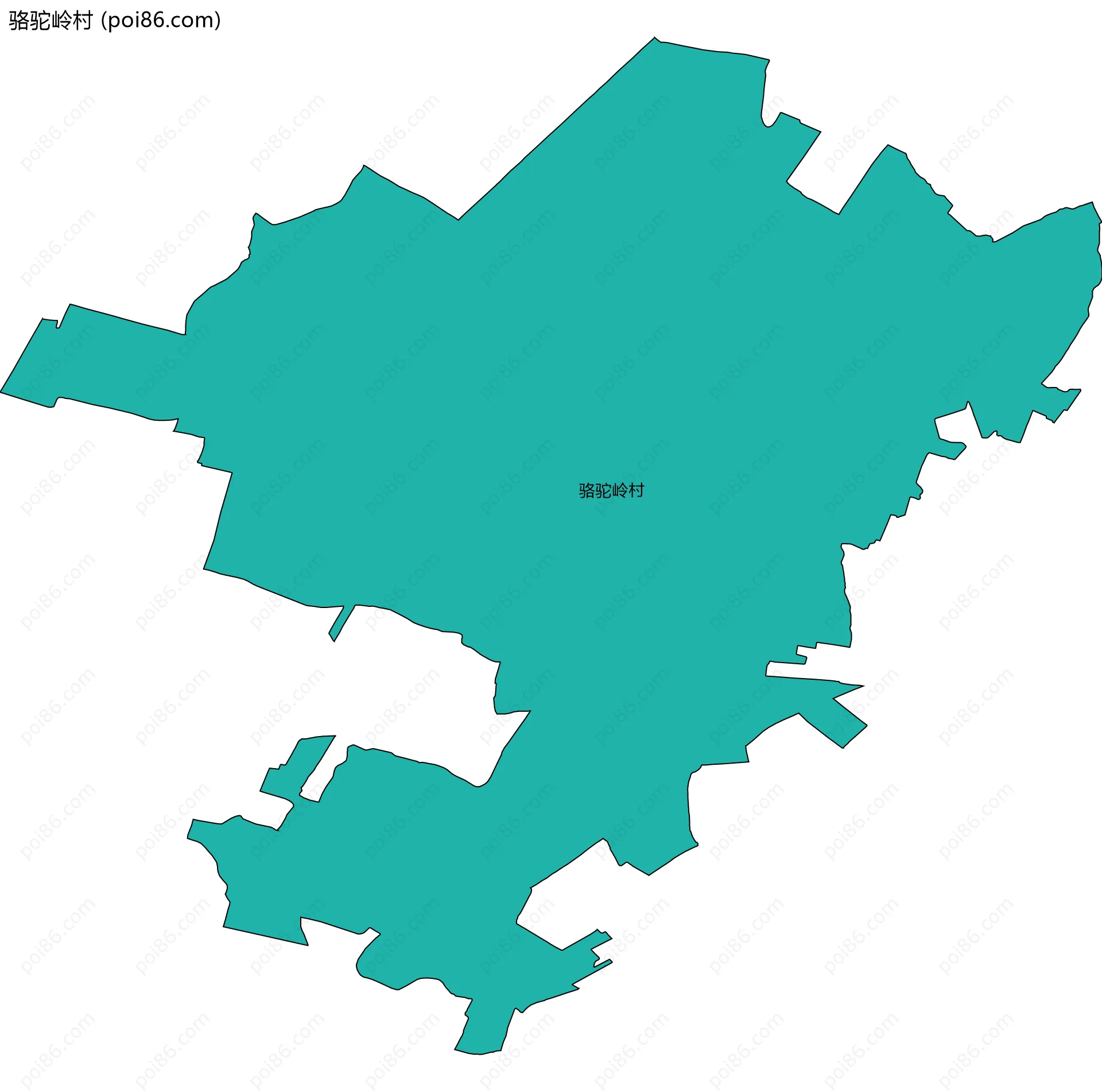 骆驼岭村边界地图