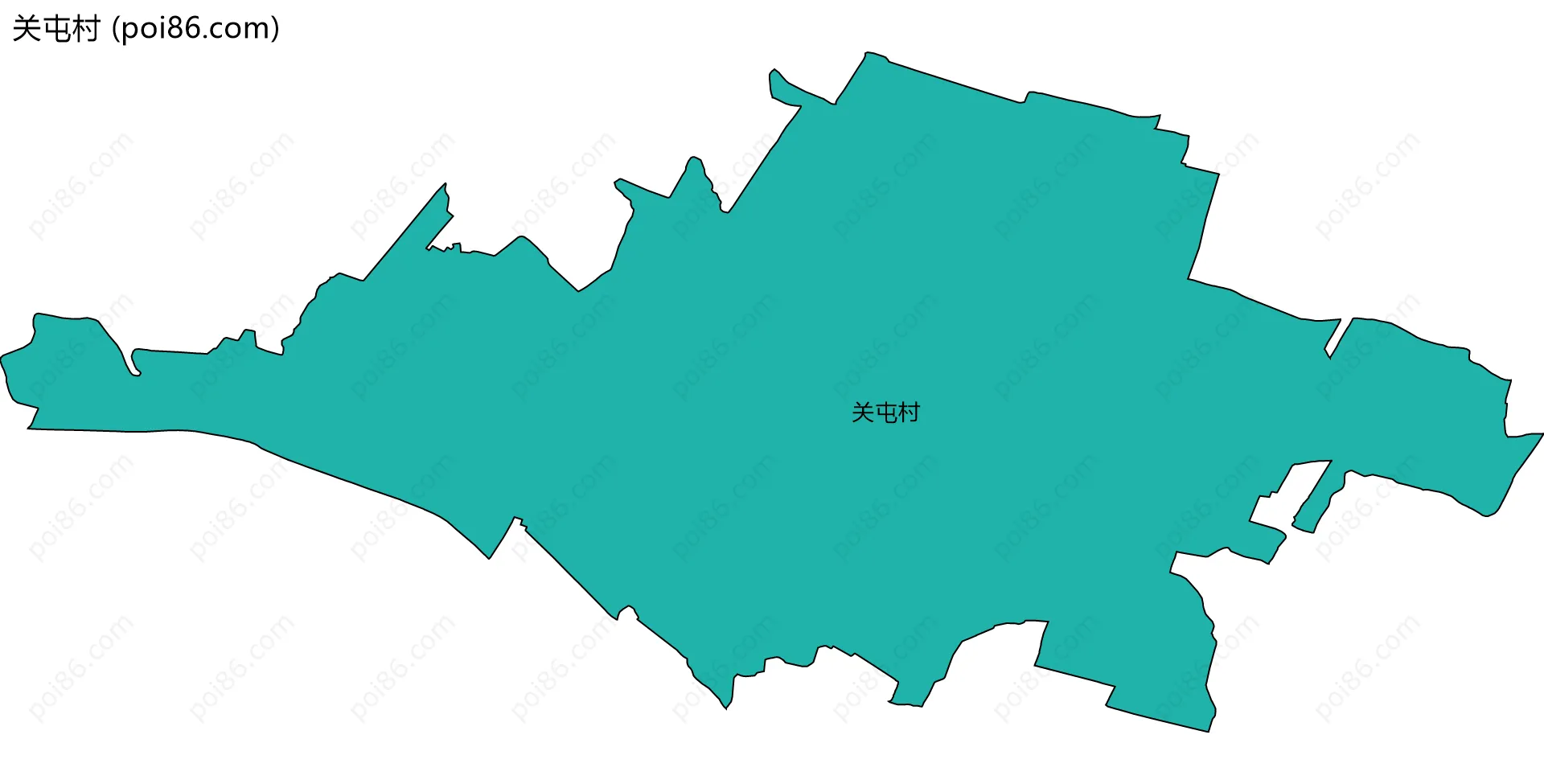 关屯村边界地图