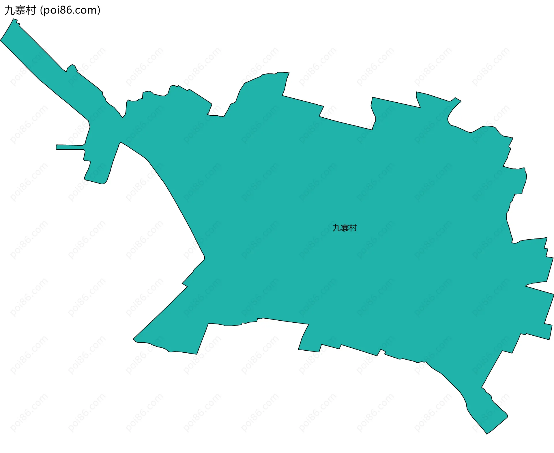 九寨村边界地图