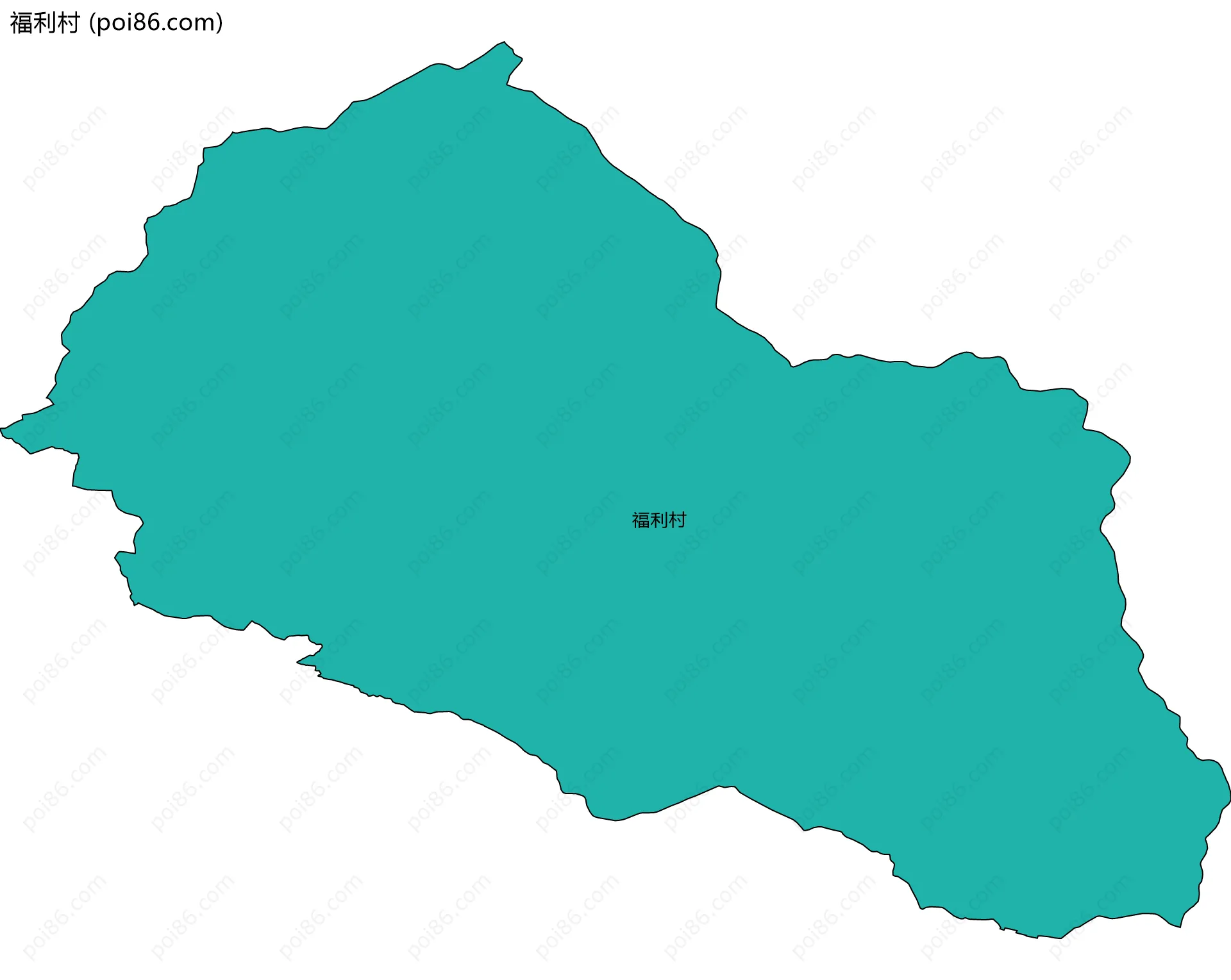福利村边界地图