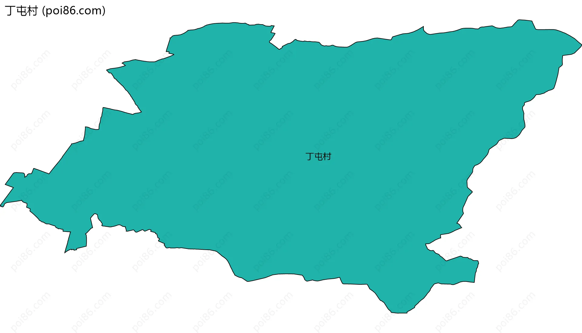 丁屯村边界地图